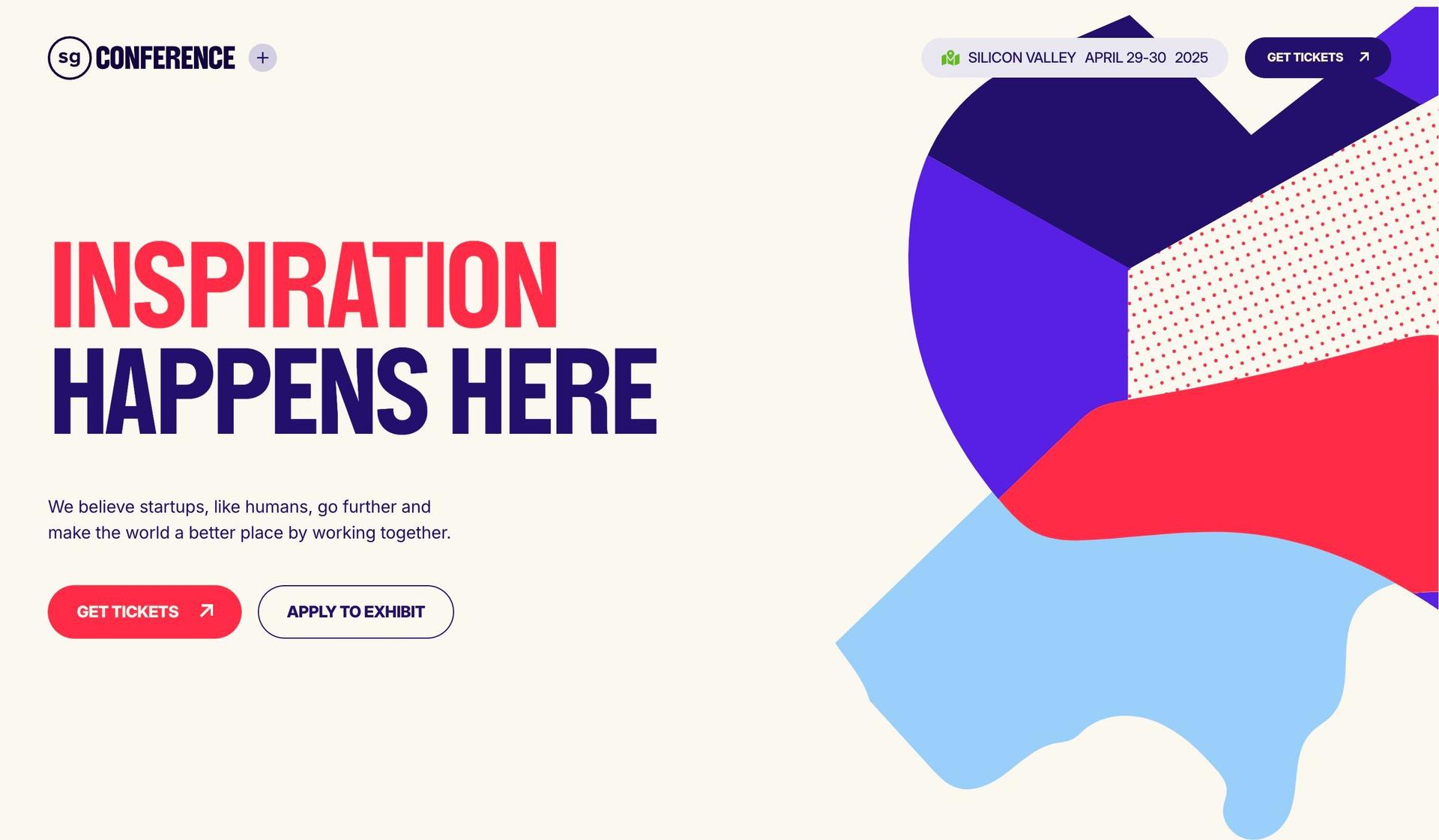 Startup Grind-microsite examples