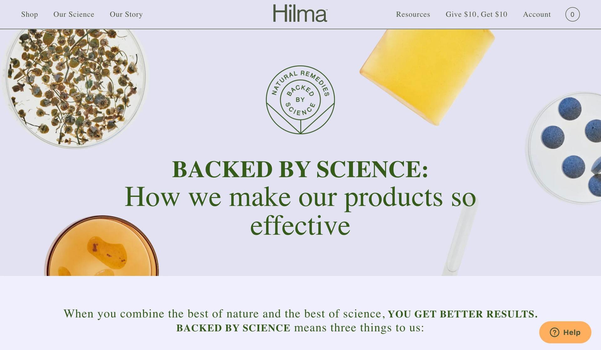 Hilma-microsite examples
