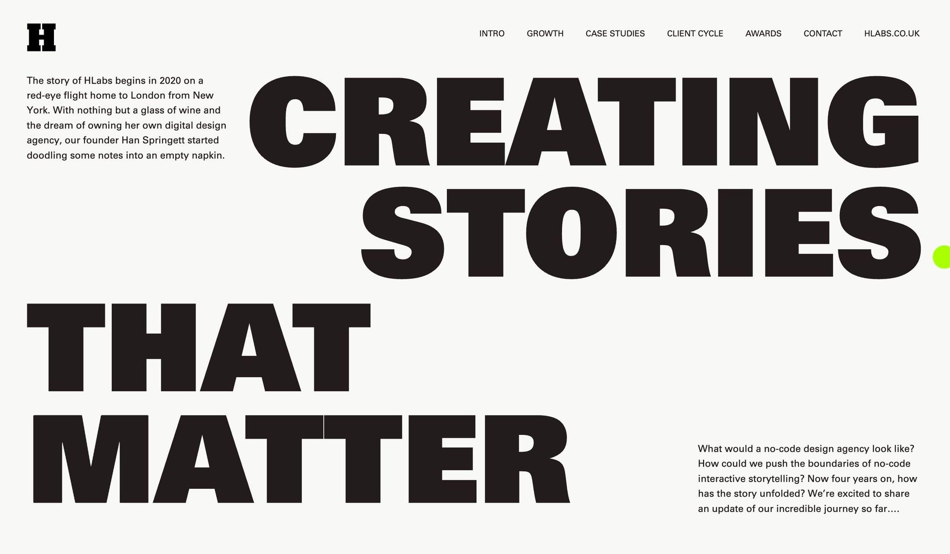 HLabs-microsite examples
