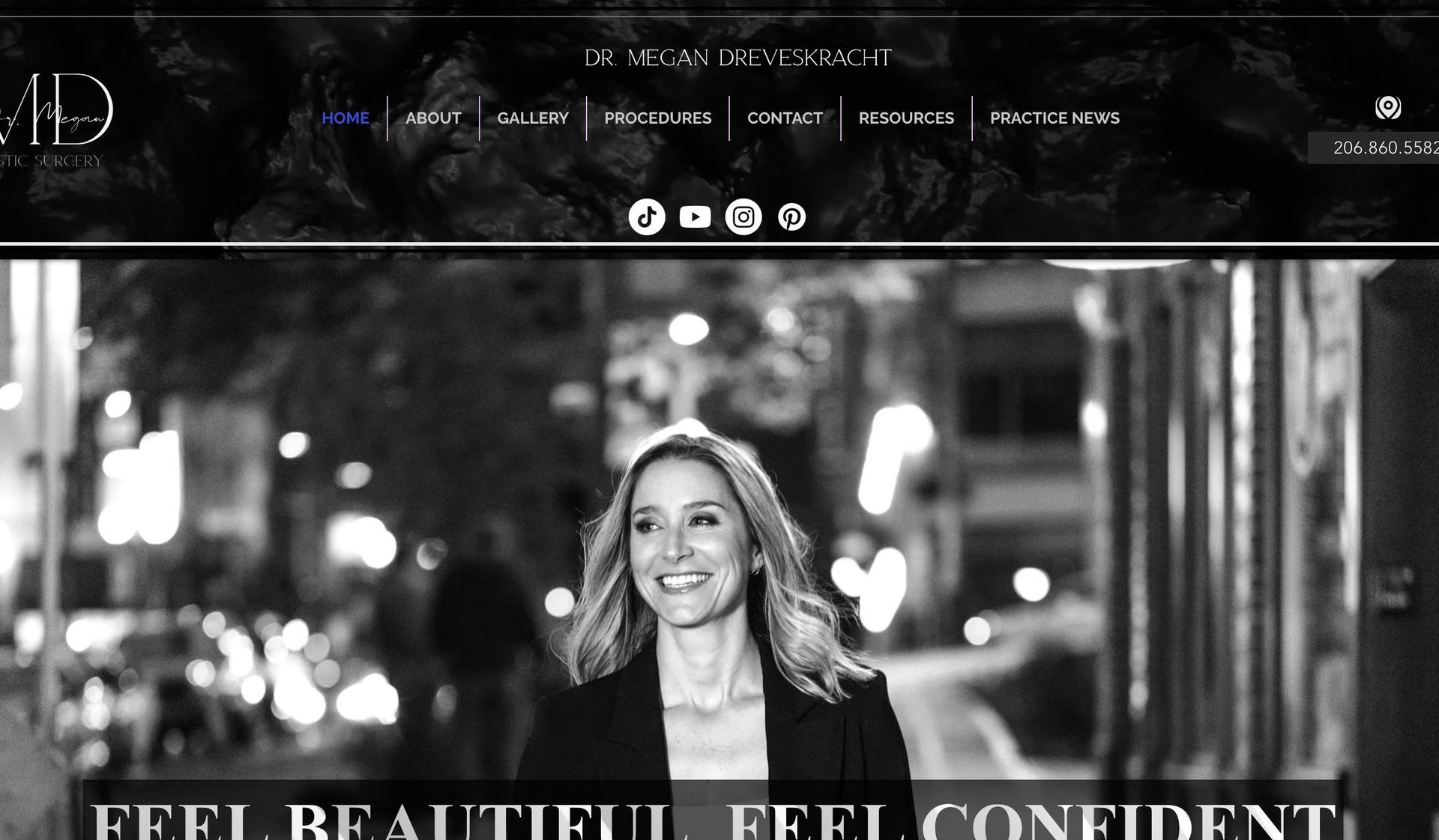 Dr. Megan MD-plastic surgery websites