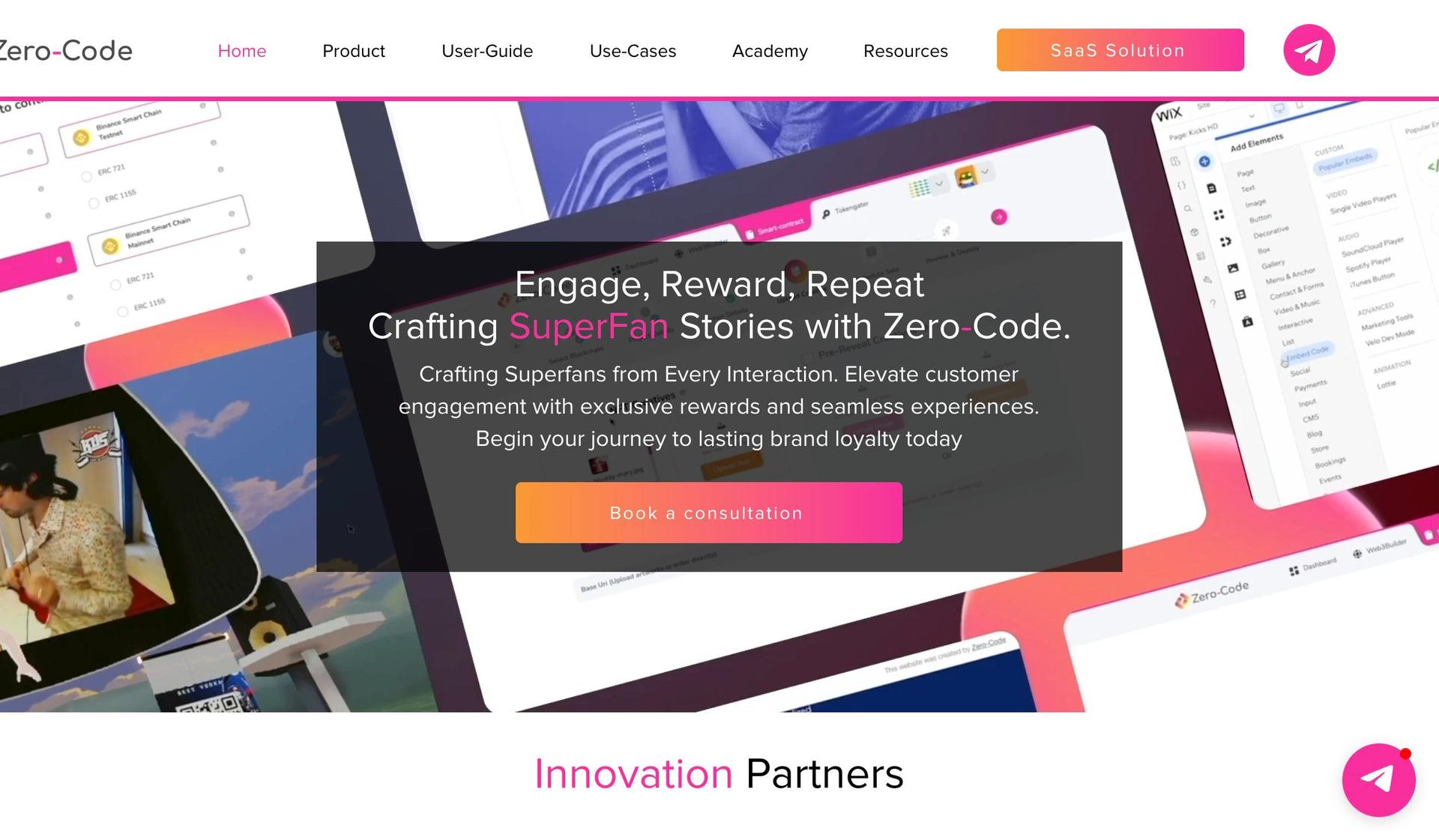 Zero Code-web3 website design examples