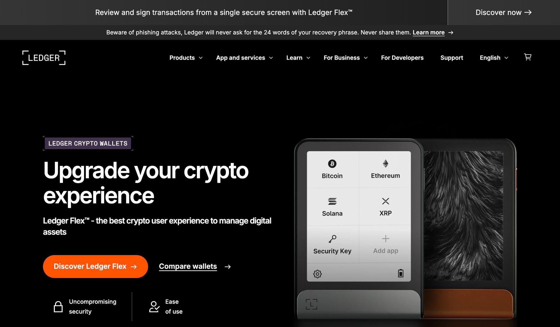 Ledger-web3 website design examples
