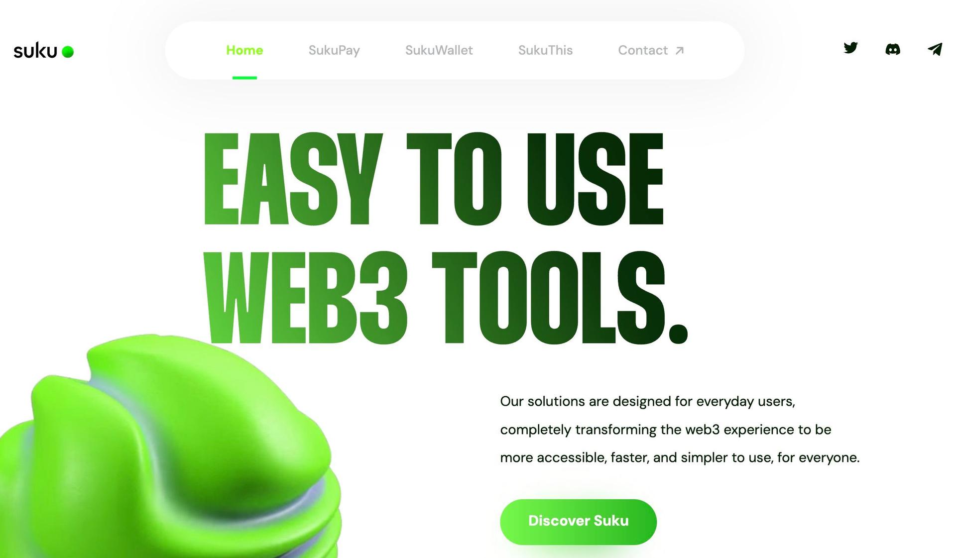 Suku-web3 website design examples