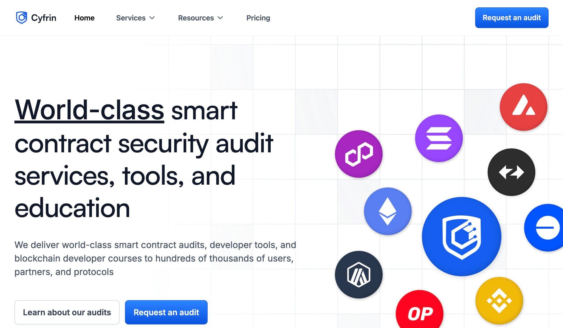 Cyfrin-web3 website design examples