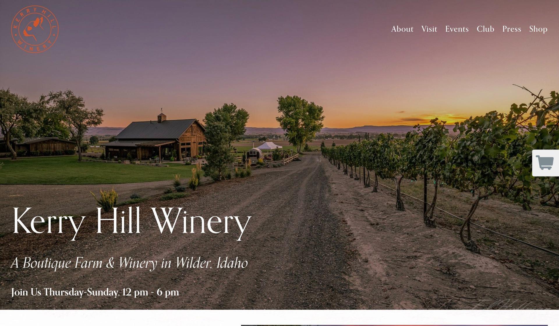Kerry Hill Winery-winery websites