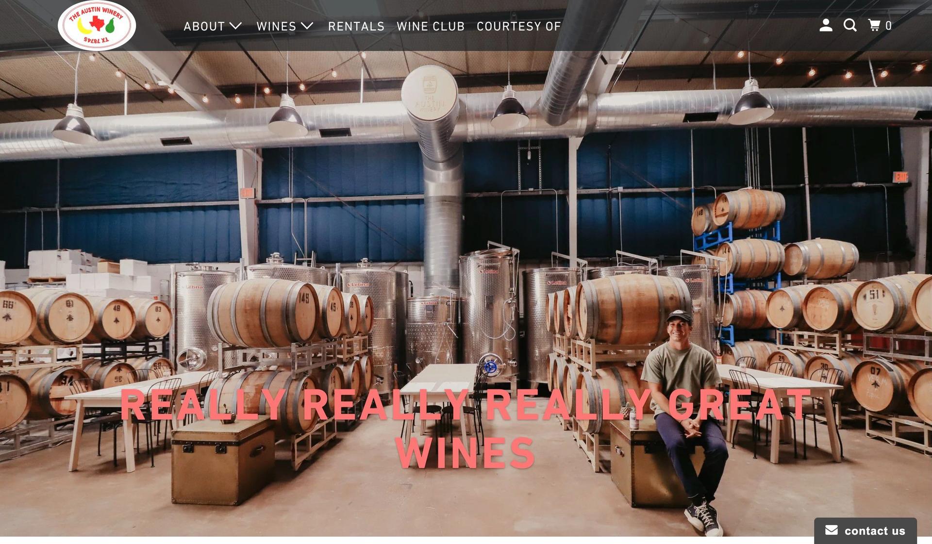 The Austin Winery-winery websites