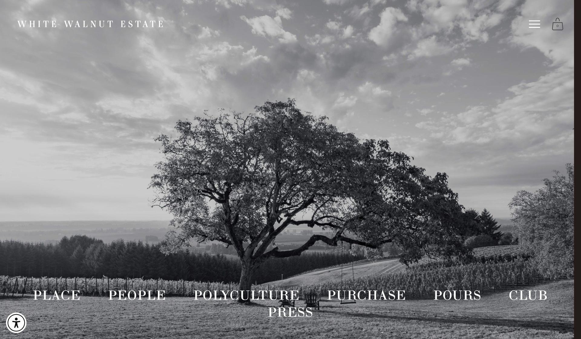 White Walnut Estate-winery websites