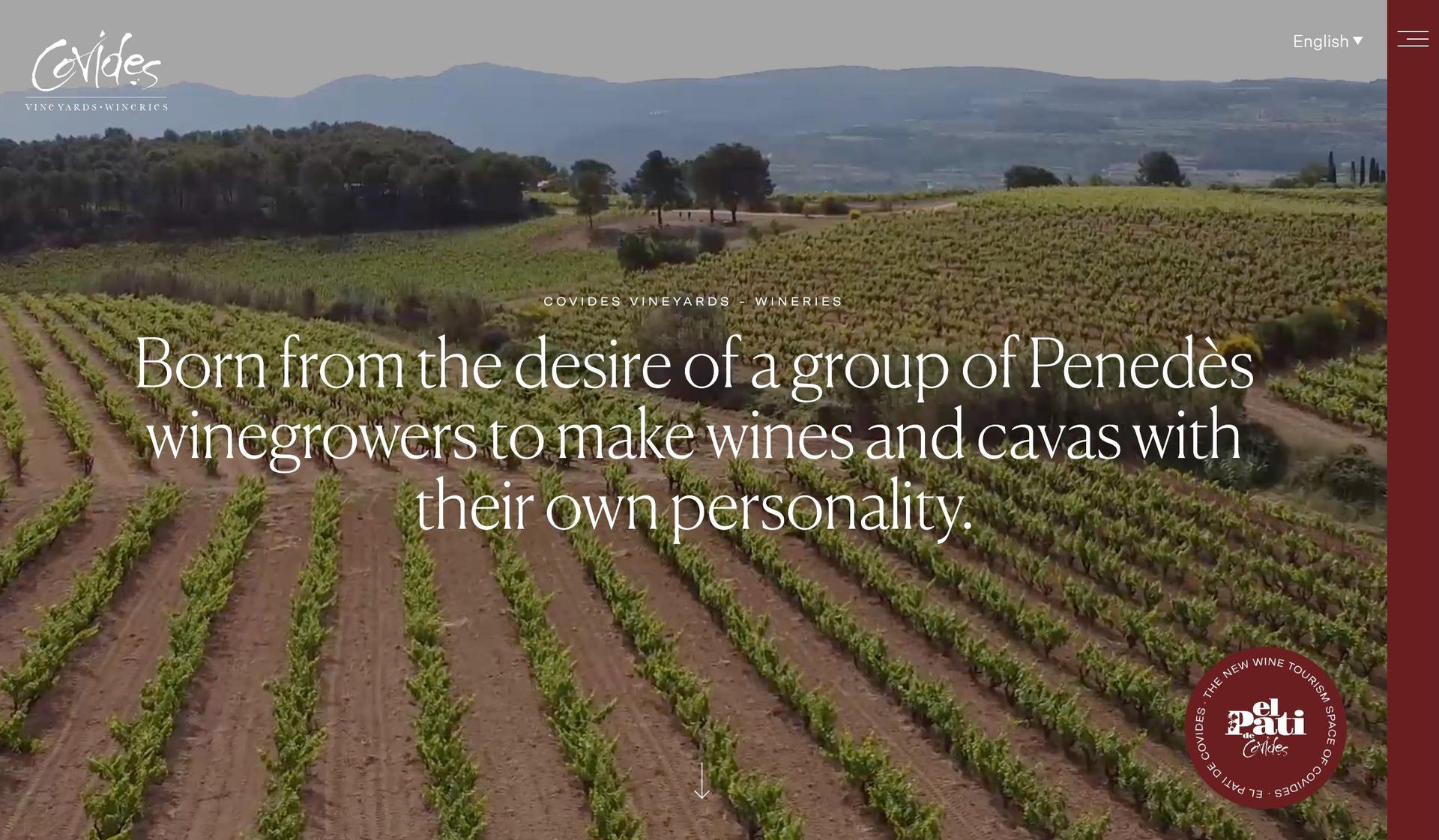 Covides-winery websites