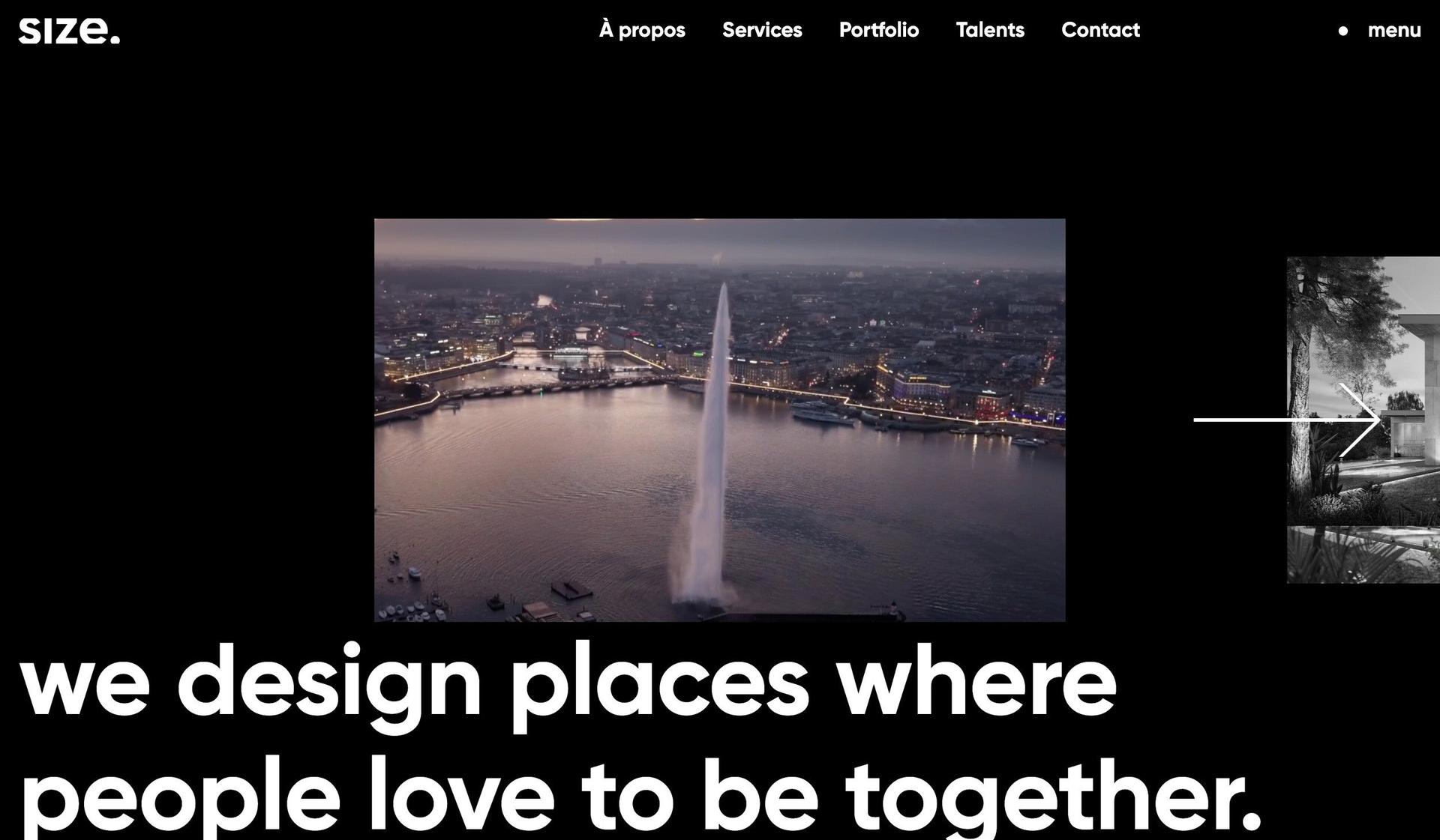 Size Swiss-dynamic website examples