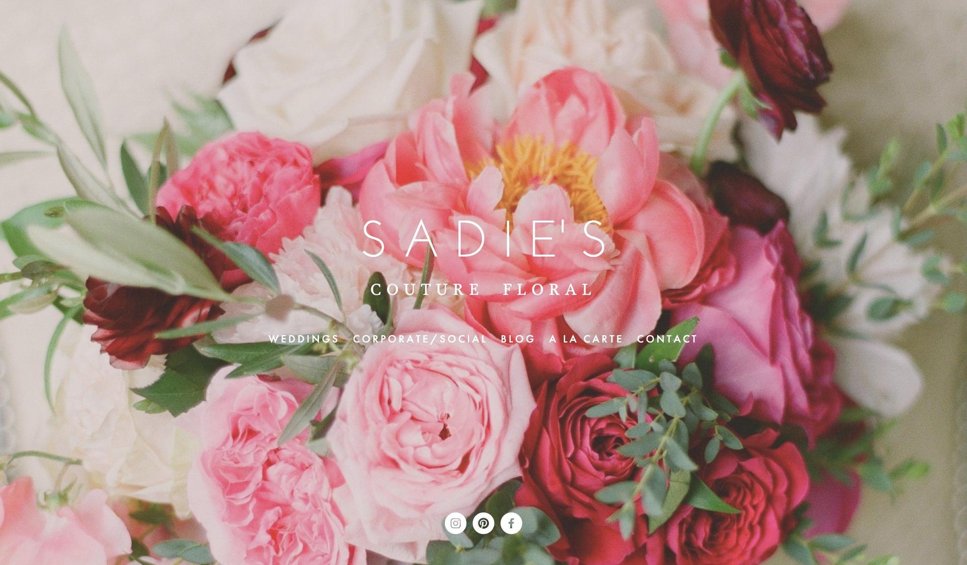 Sadie's Floral-elegant website design examples