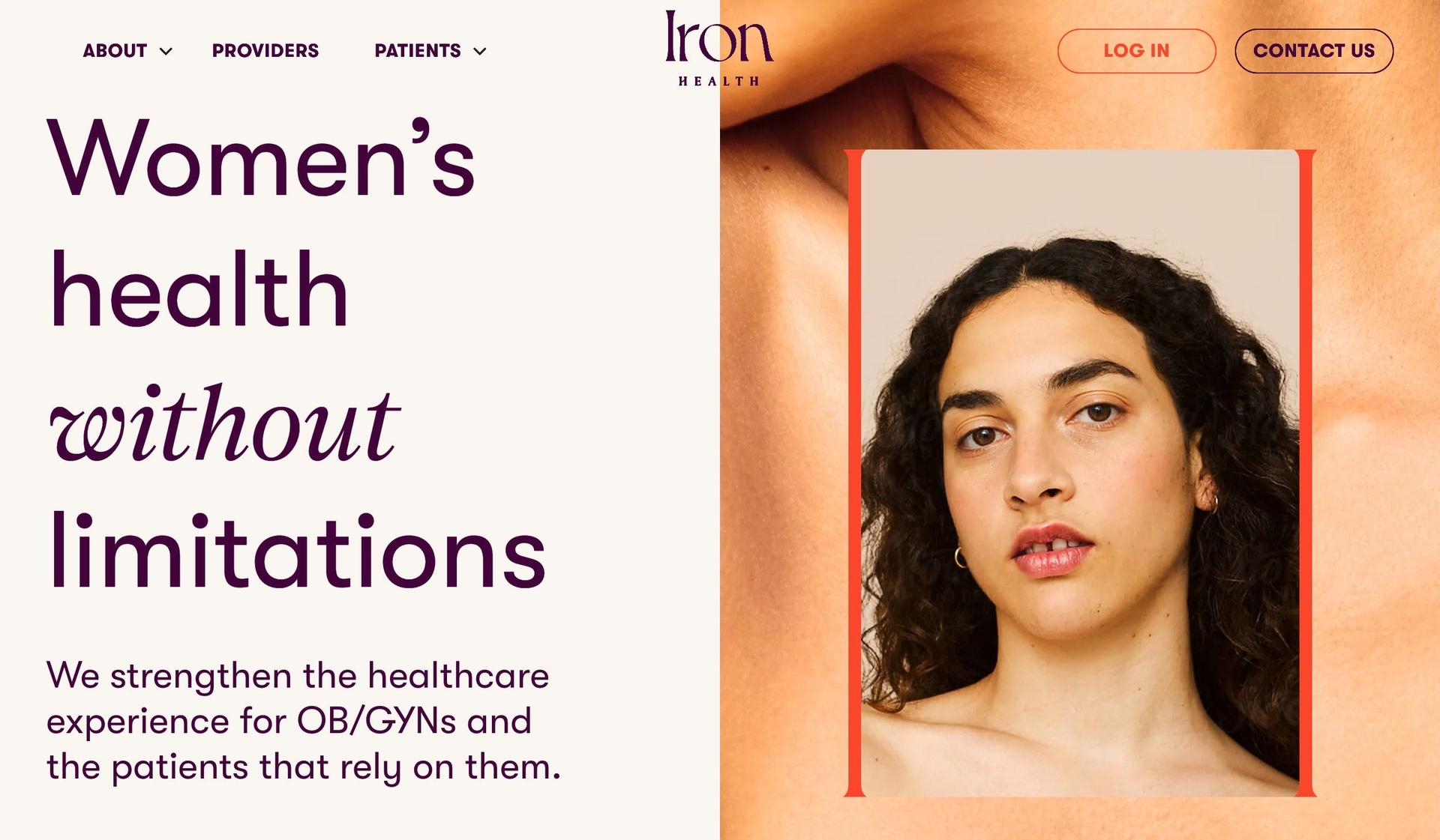 Iron Health-wellness website examples