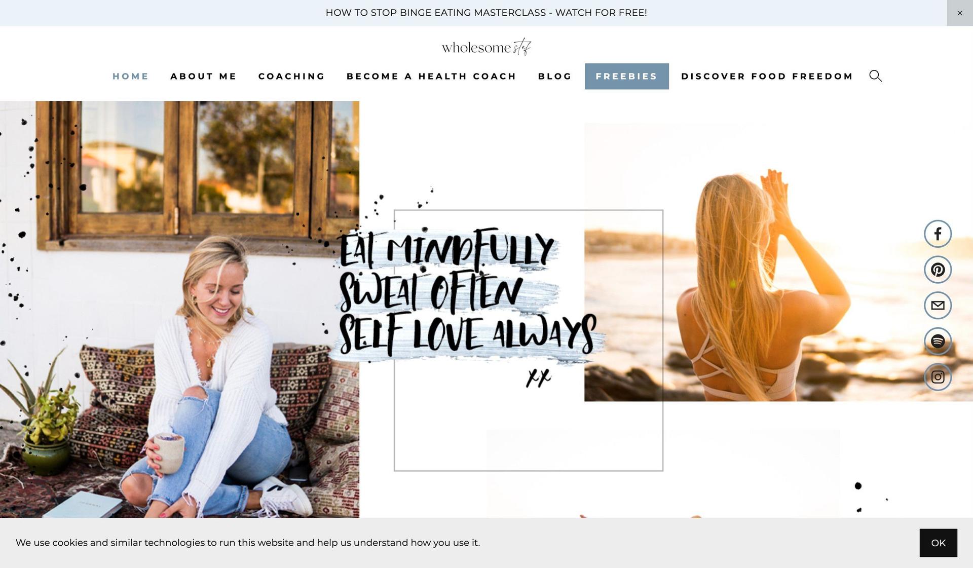 Wholesome Stef-wellness website examples