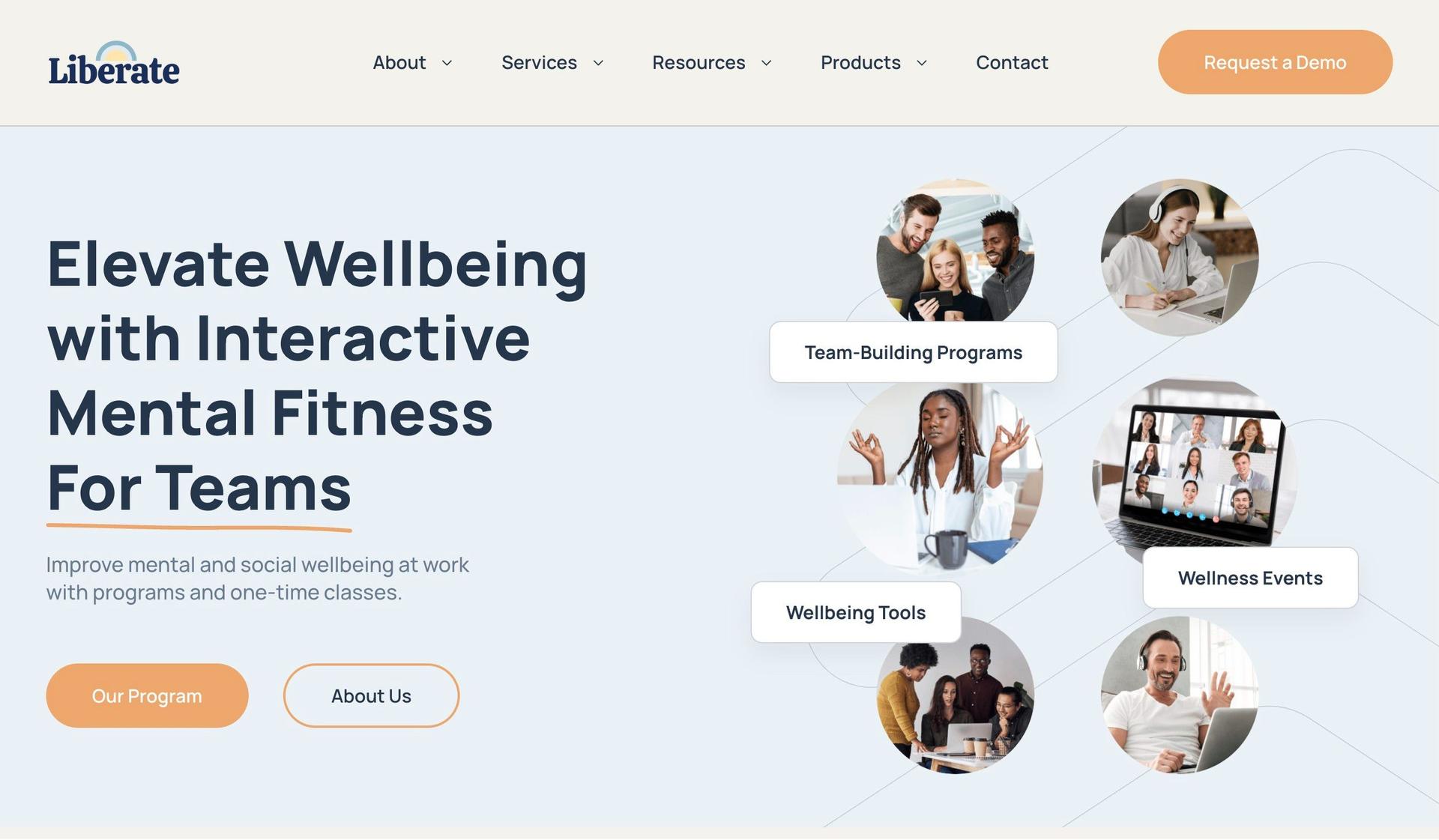 Liberate Studio-wellness website examples