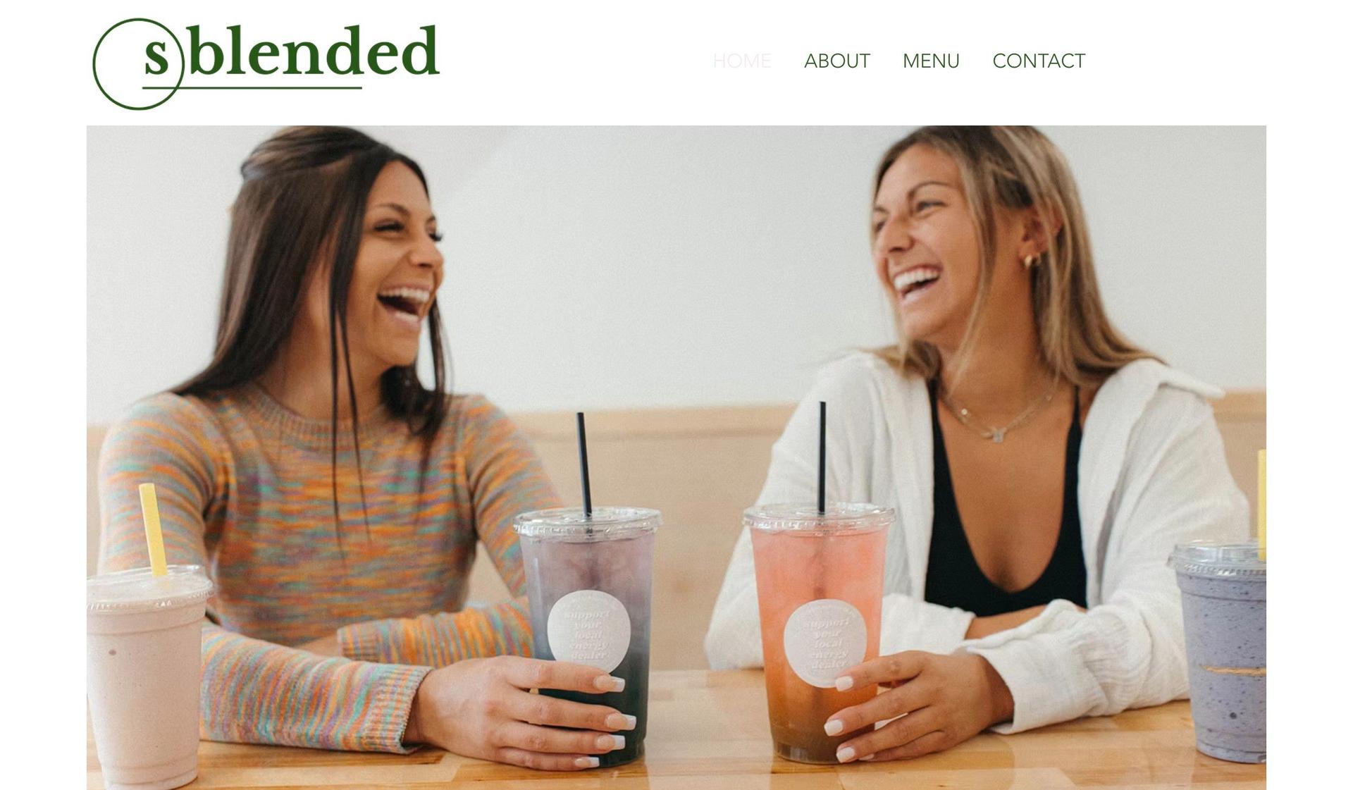 Sblended Nutrition-wellness website examples