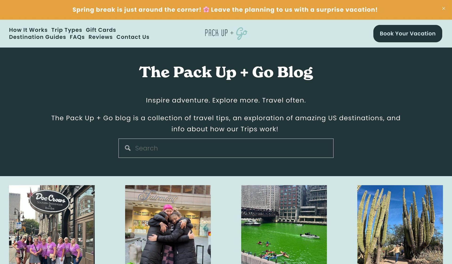 Pack Up + Go-travel blogs