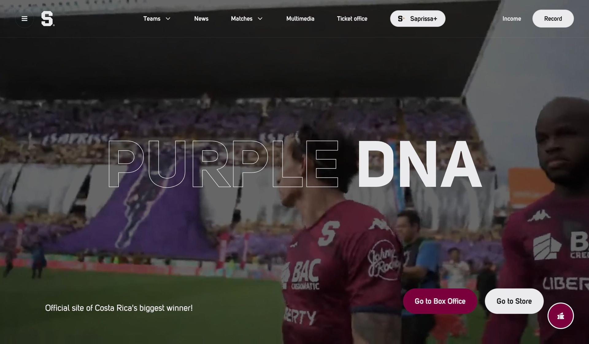 Saprissa-sports club websites