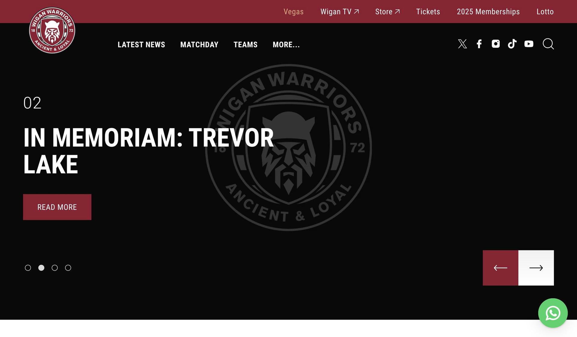 Wigan Warriors-sports club websites