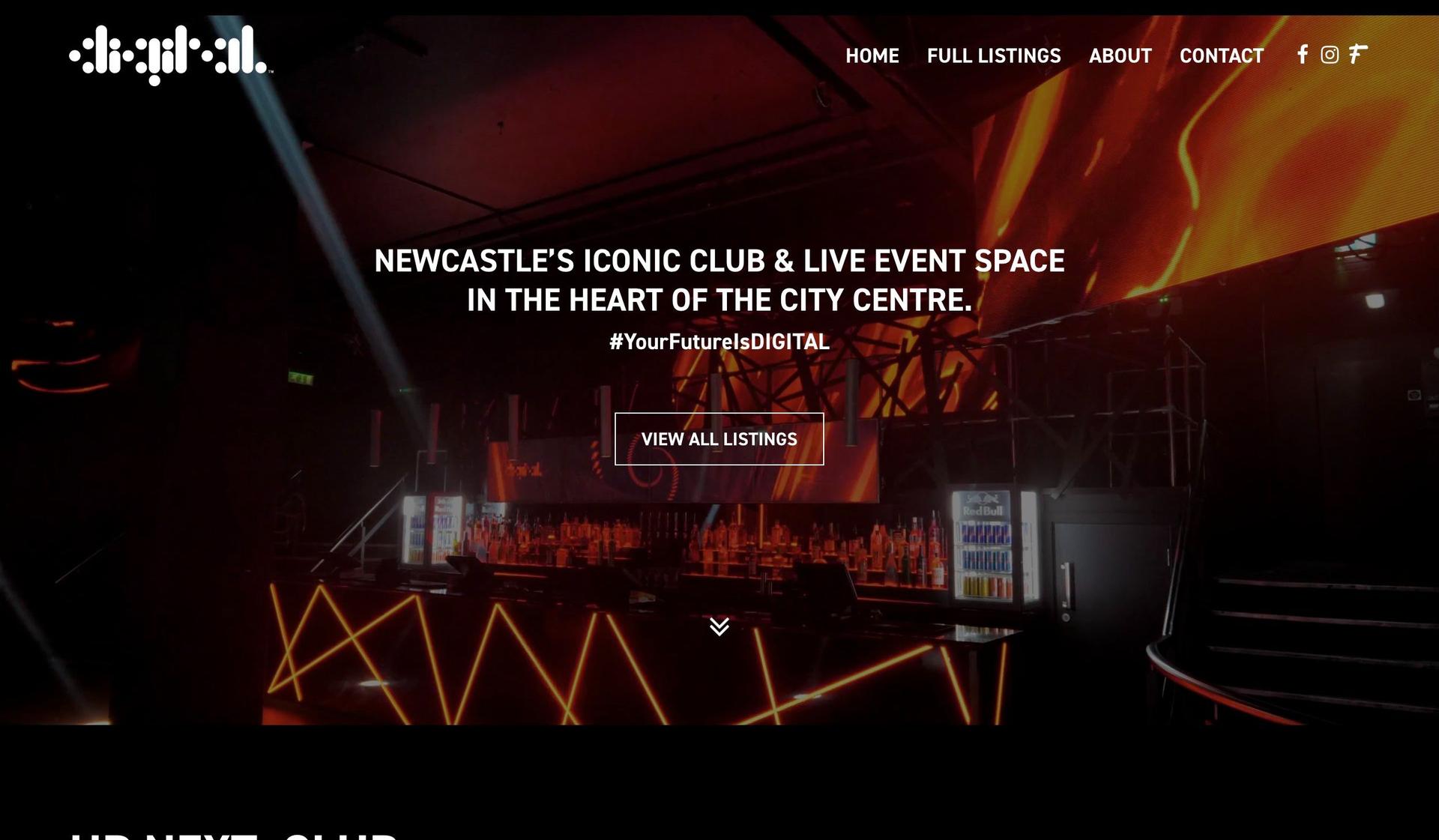Your Future is Digital-night club websites