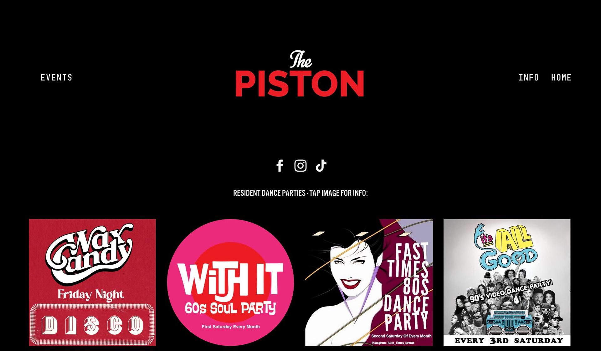The Piston-night club websites
