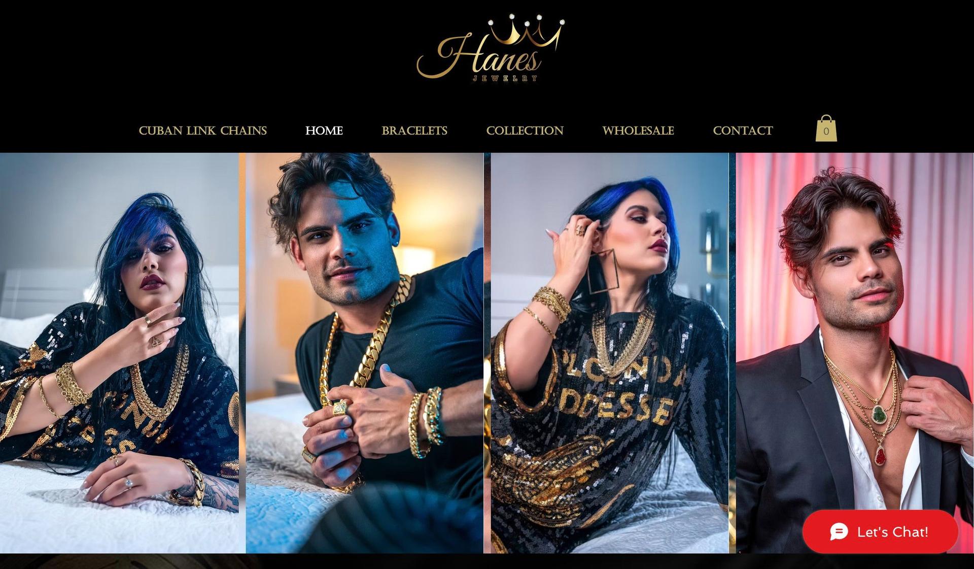 Hanes Joyeria-jewelry website design examples