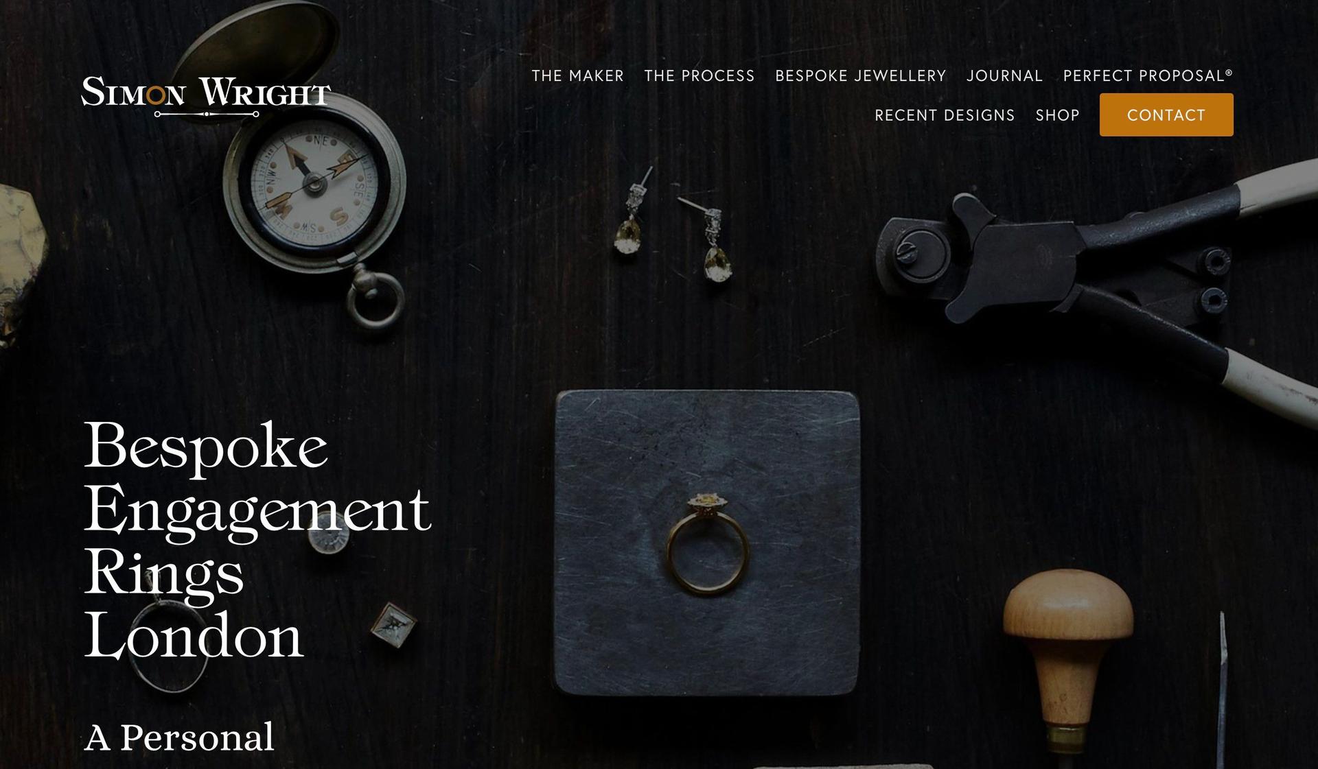 SW Jewellery-jewelry website design examples