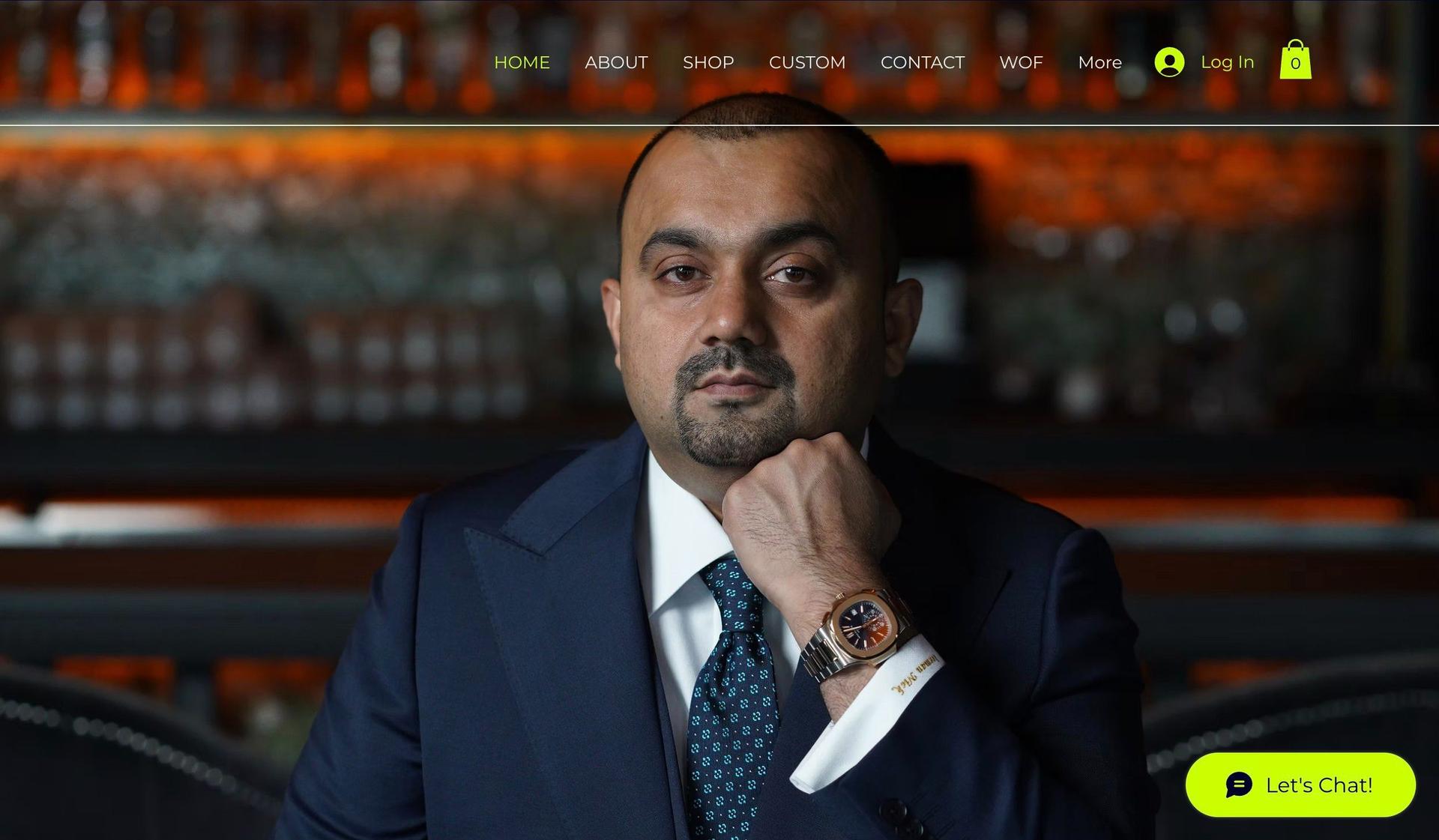 Iceman Nick-jewelry website design examples