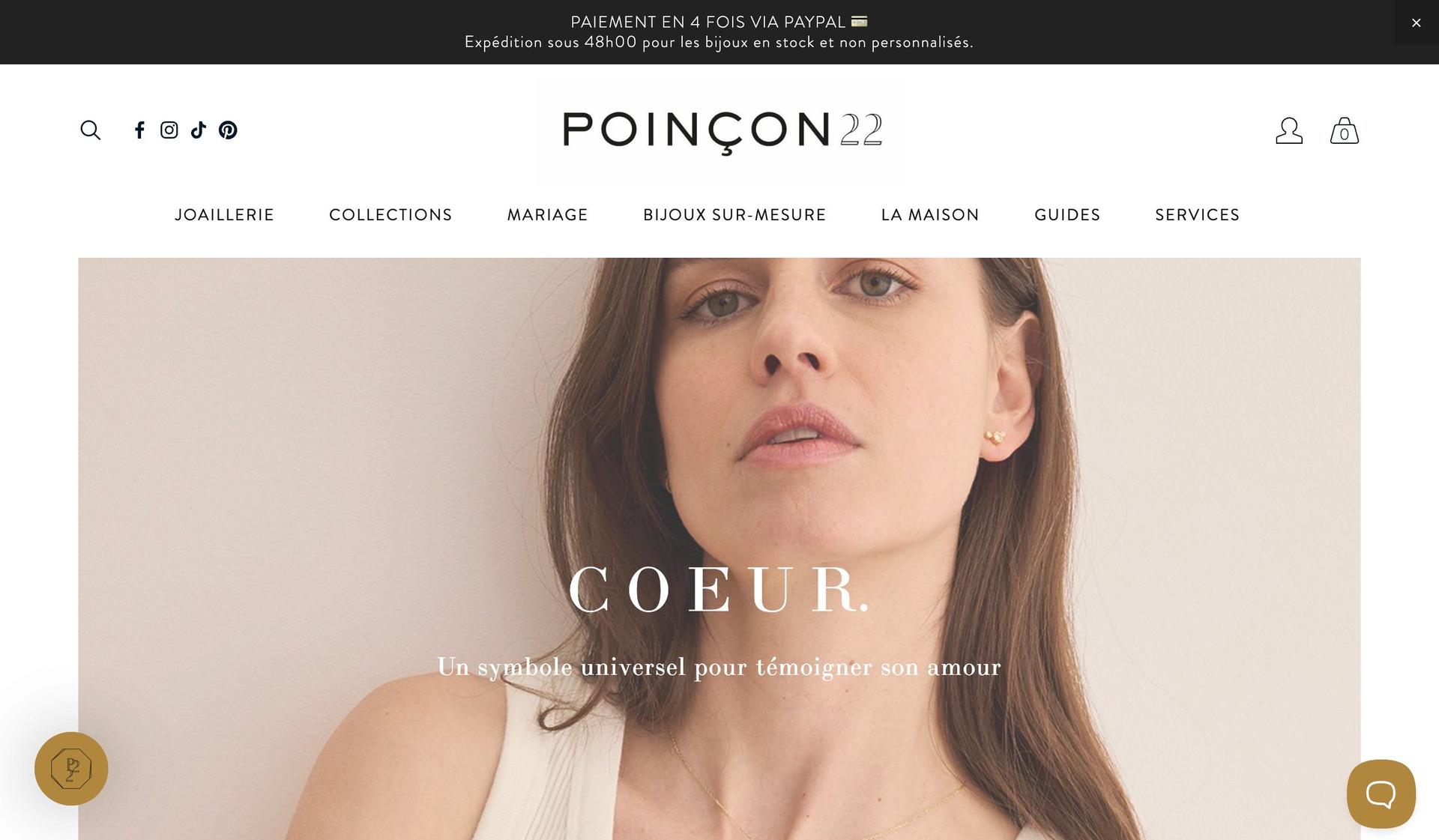 Poincon 22-jewelry website design examples