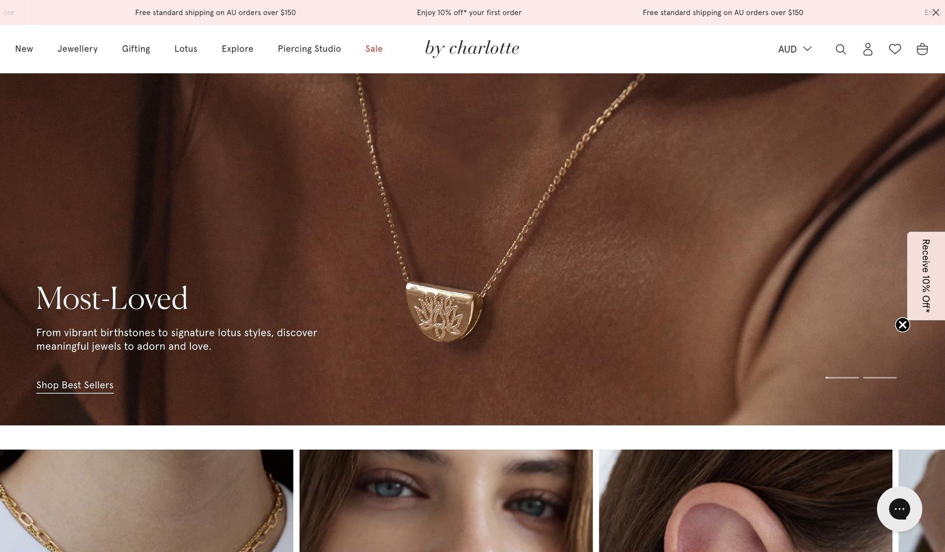 By Charlotte-jewelry website design examples