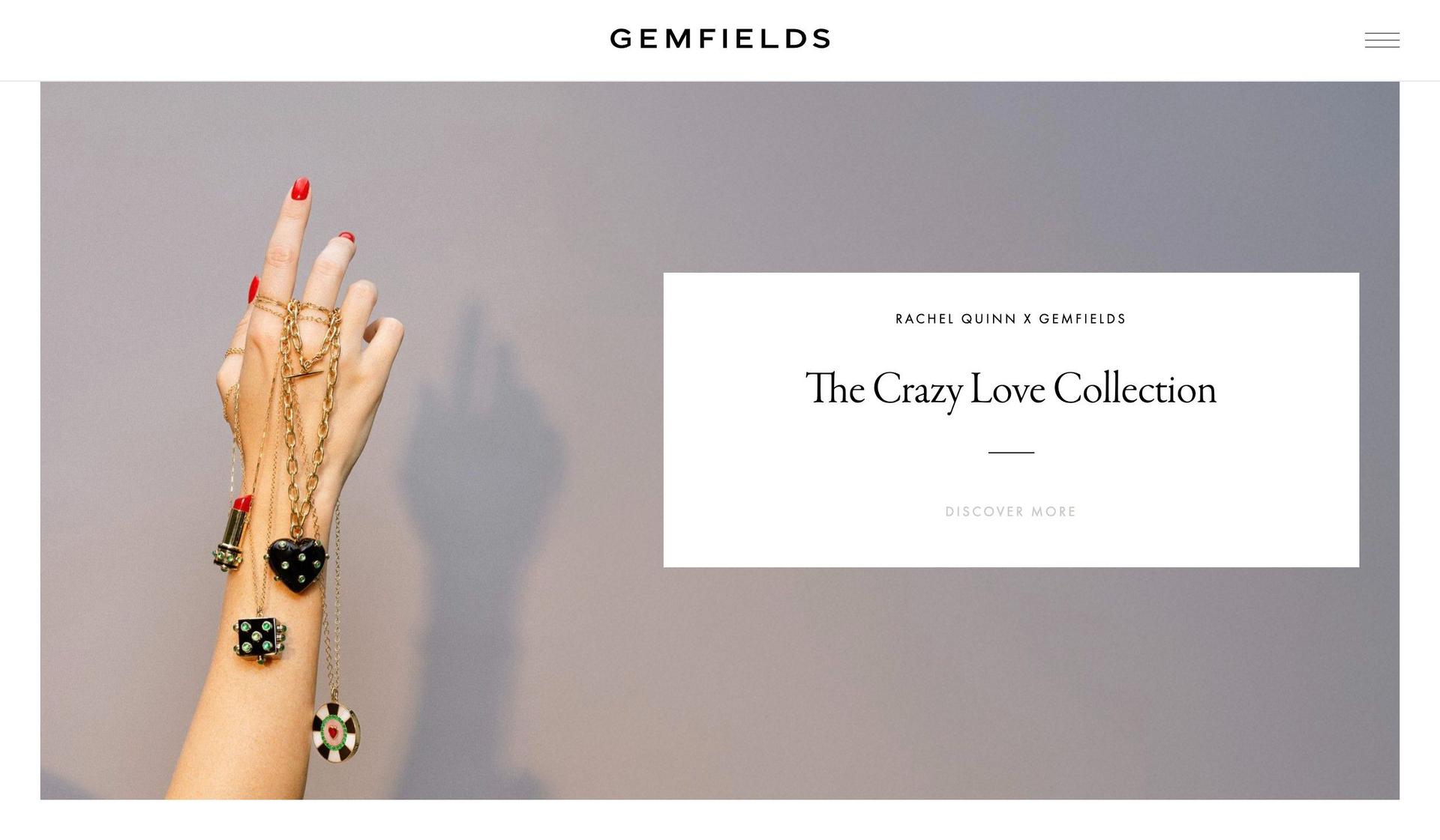 Gemfields-jewelry website design examples