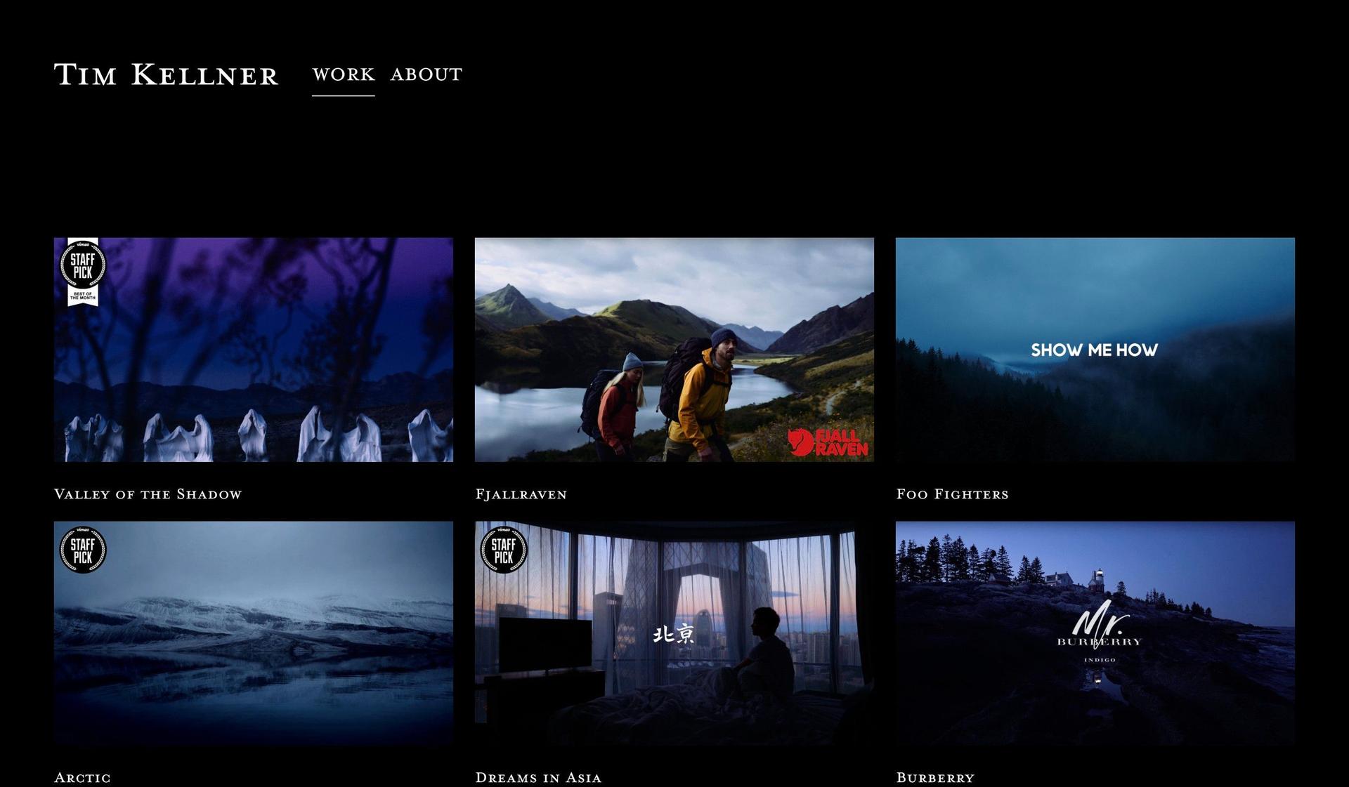 Tim Kellner-video portfolio websites