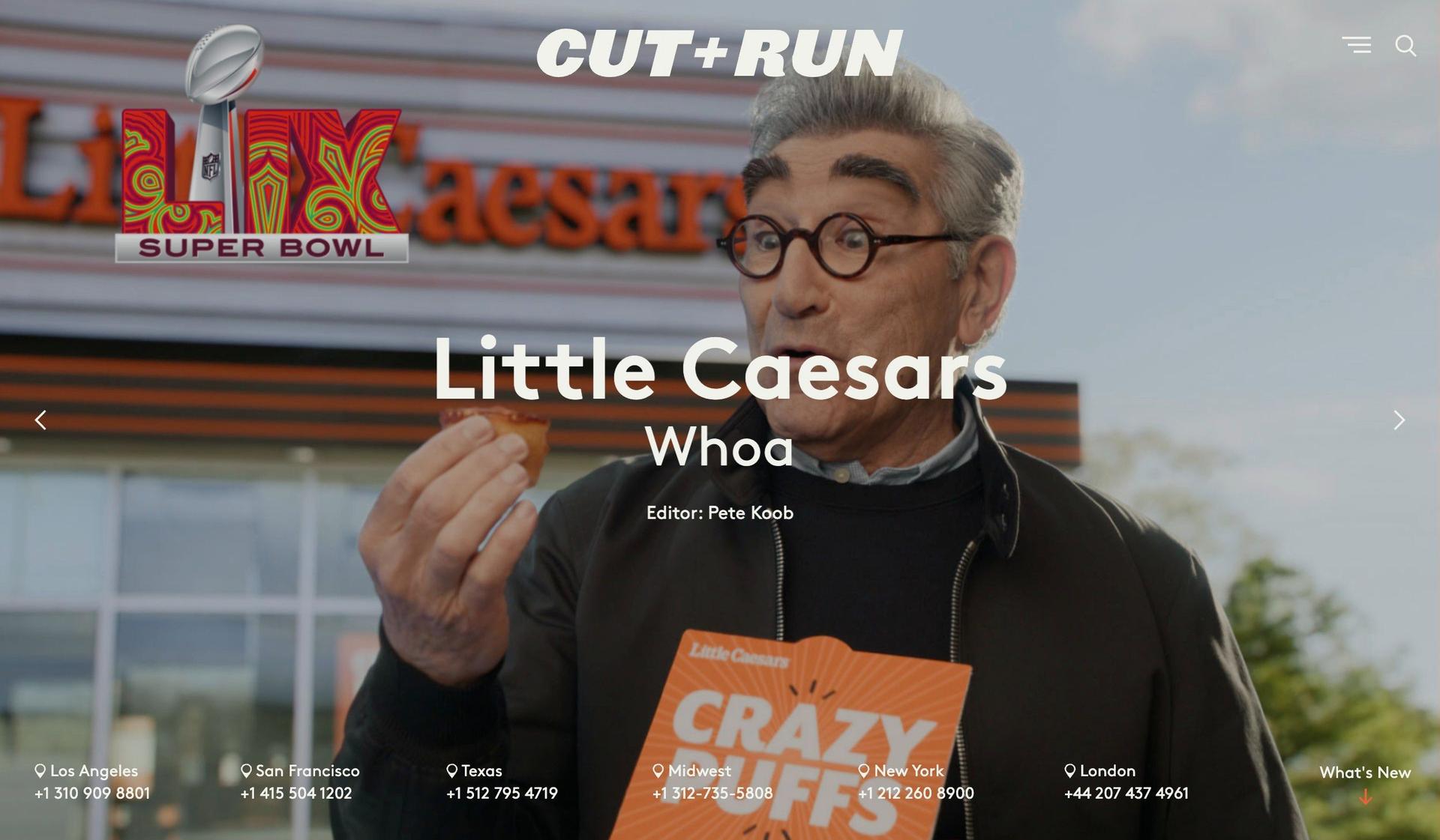Cut and Run-video portfolio websites