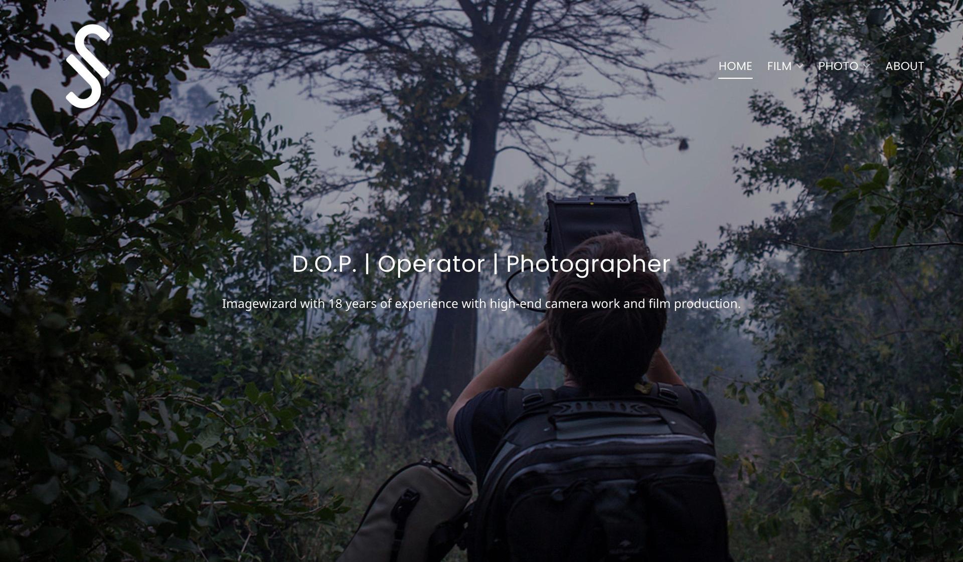 JJS Photo-filmmaker website examples