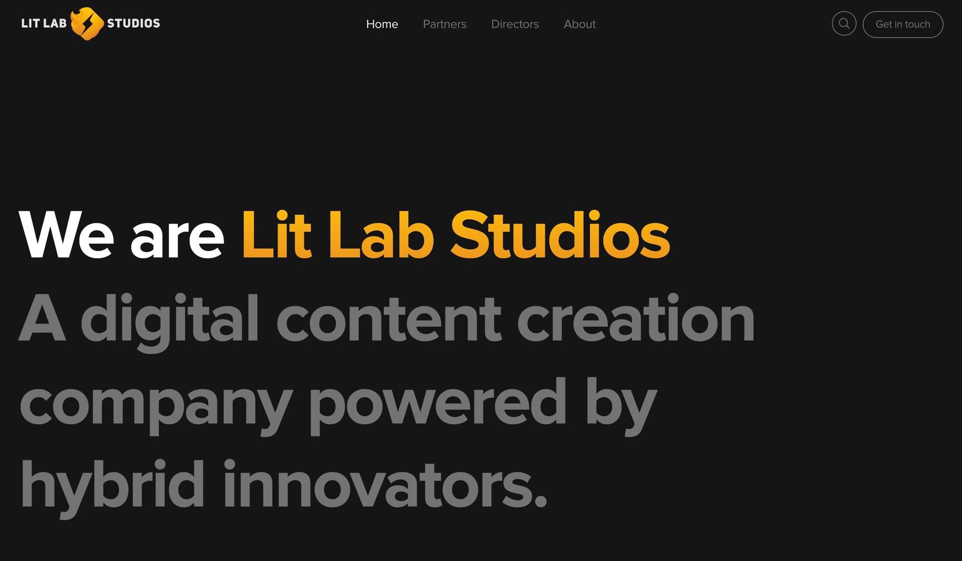 Lit Lab Studios-video portfolio websites