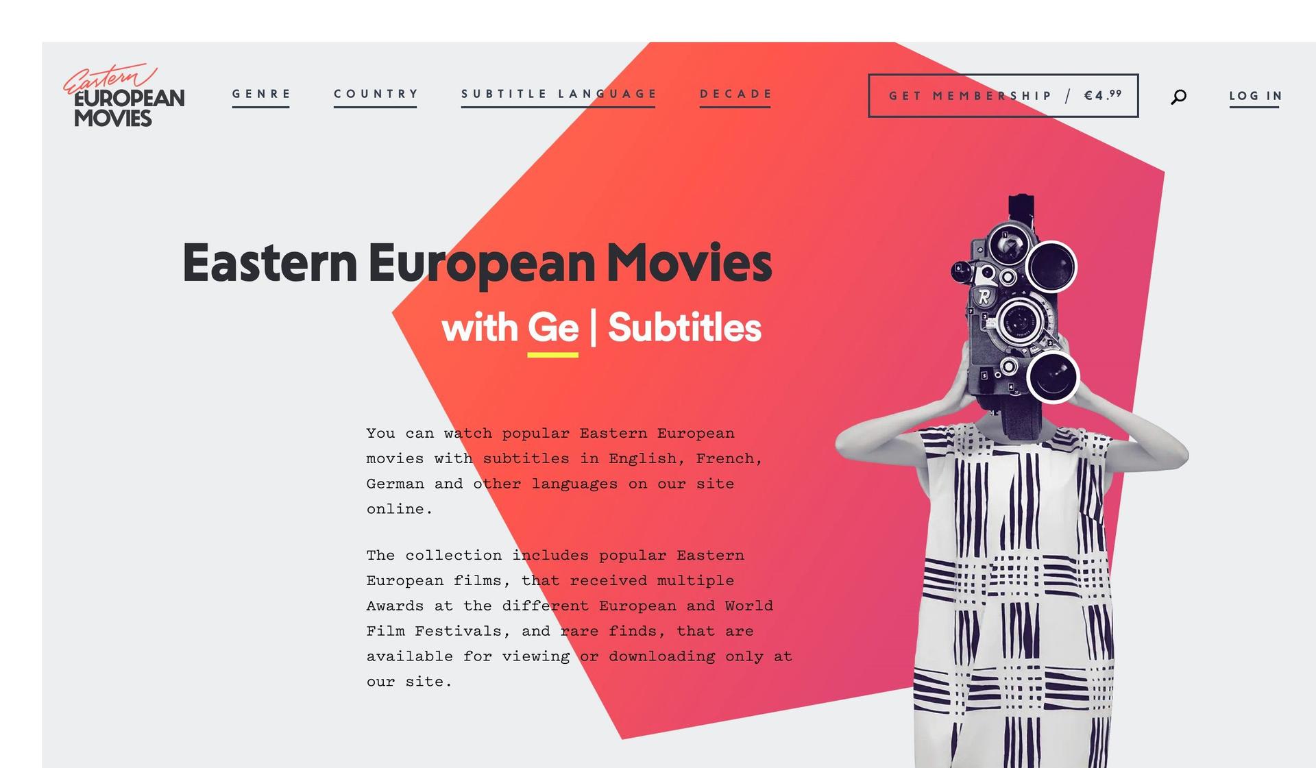 Eastern European Movies-video portfolio websites