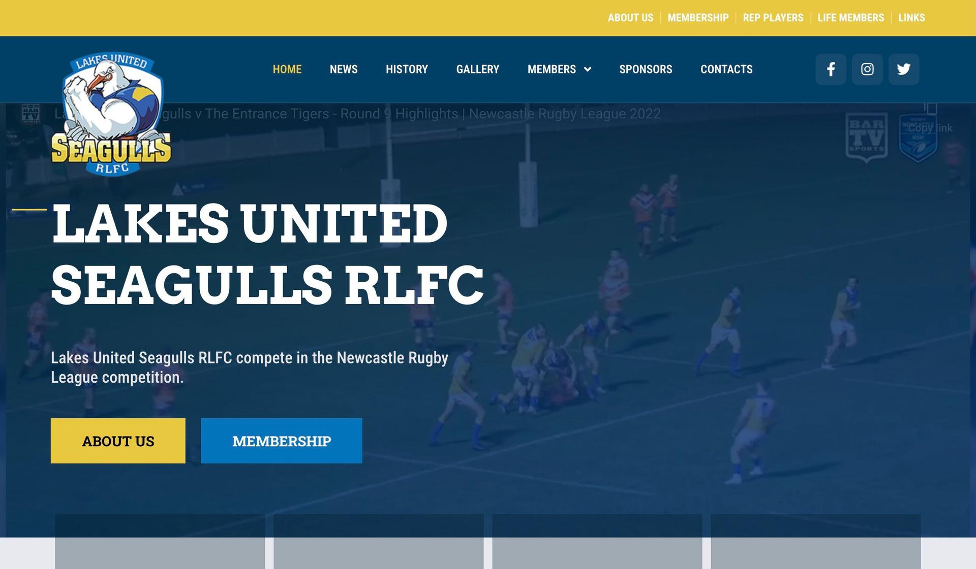 Lakes United-sports club websites