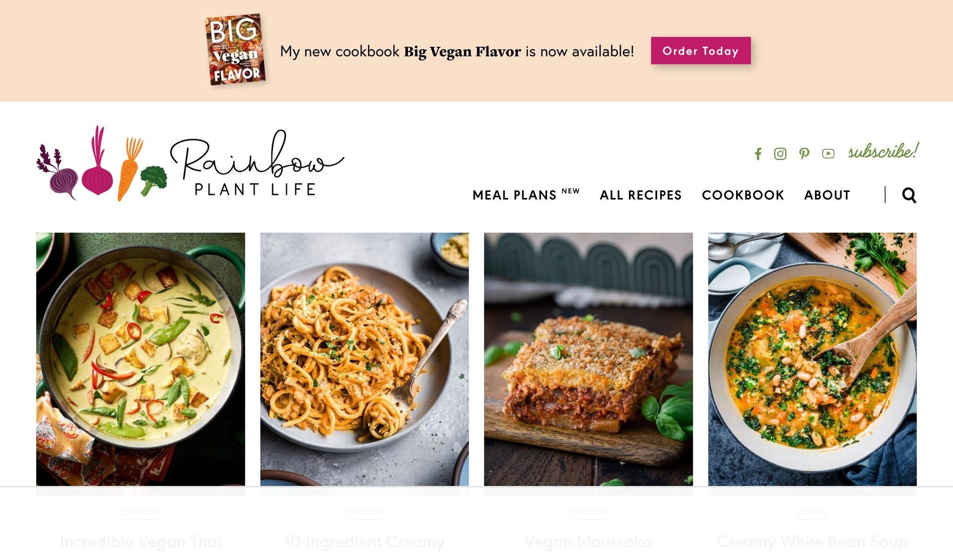 Rainbow Plant Life-+wordpress website examples+