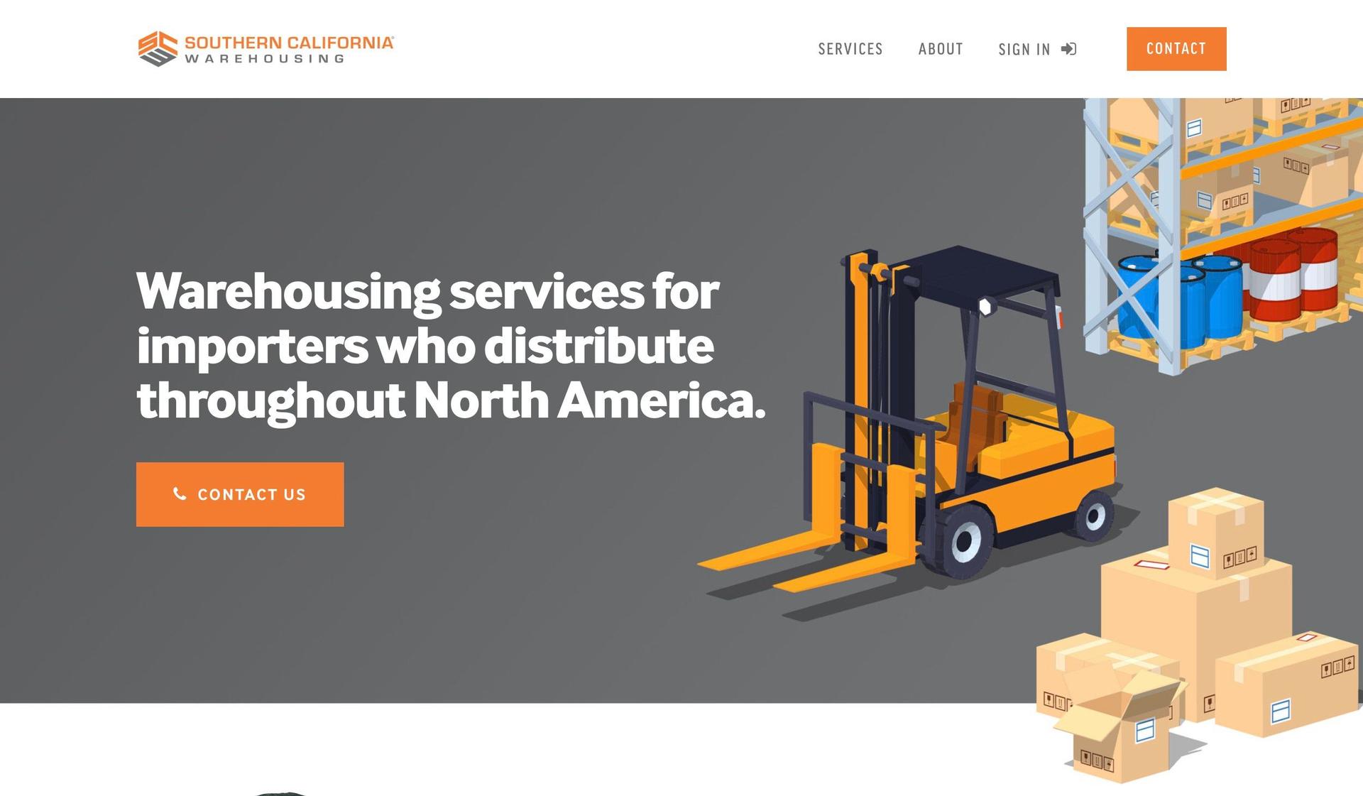 SoCal Warehousing-logistics website designs