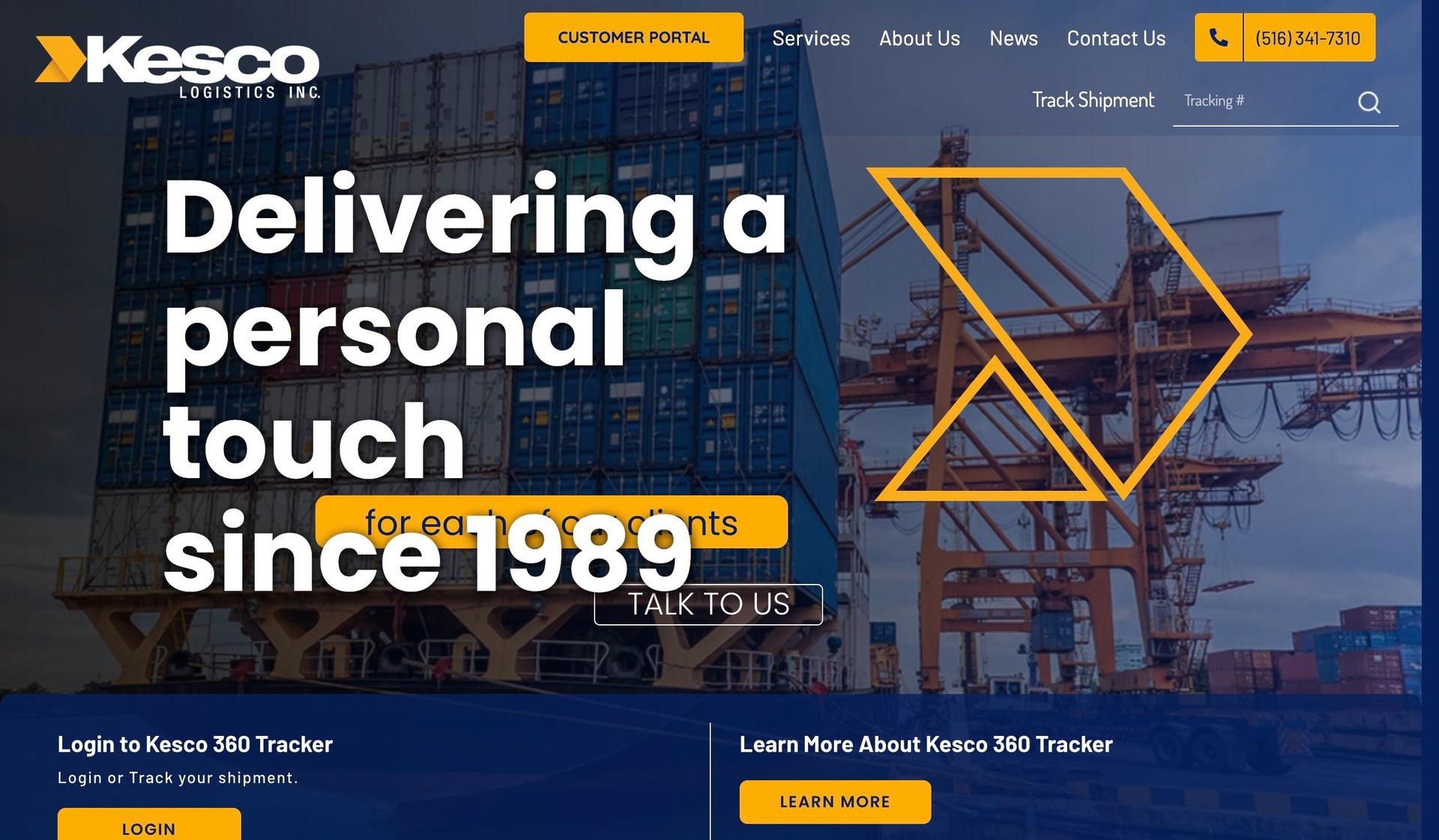 Kesco Logistics-logistics website designs