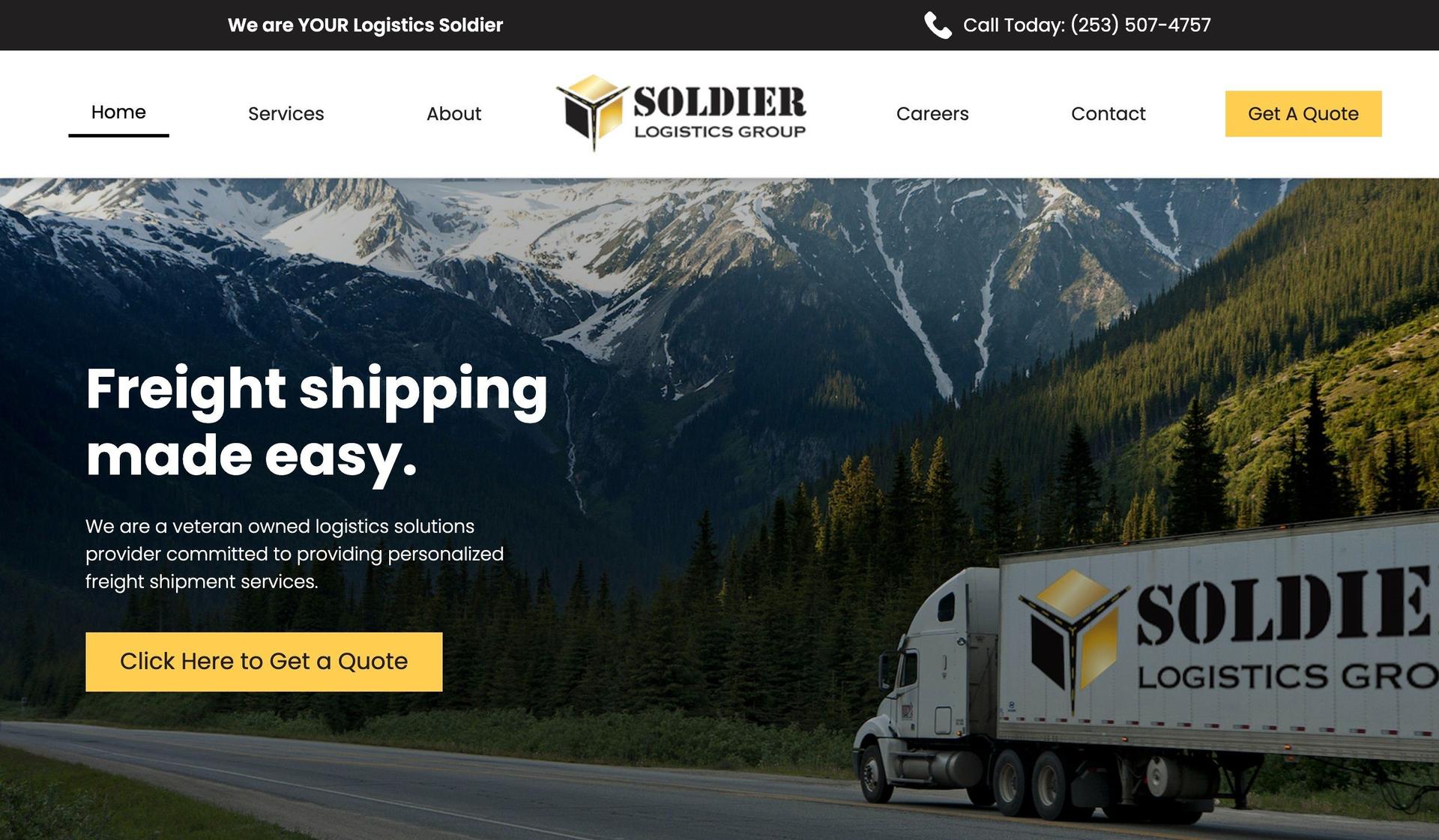 Soldier Logistics-logistics website designs