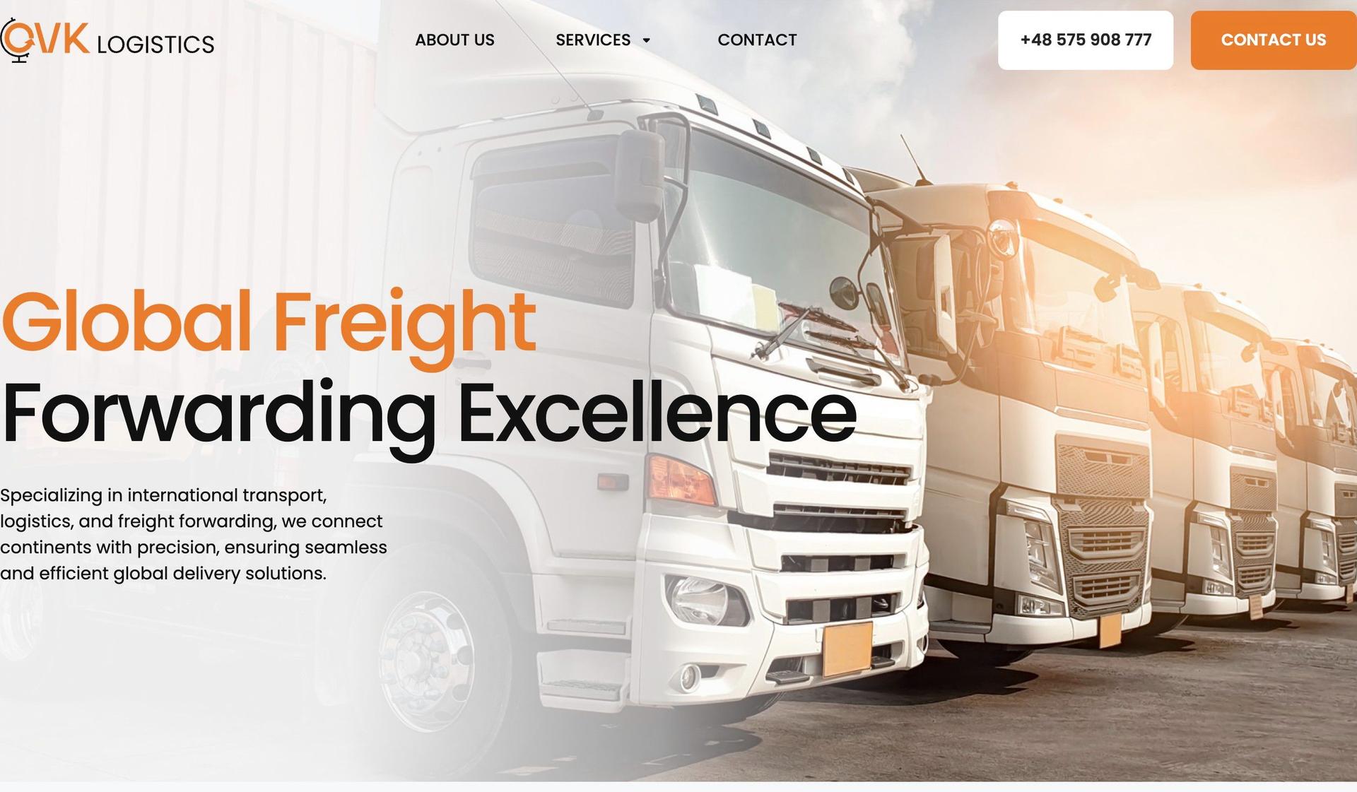 OVK Logistics-logistics website designs