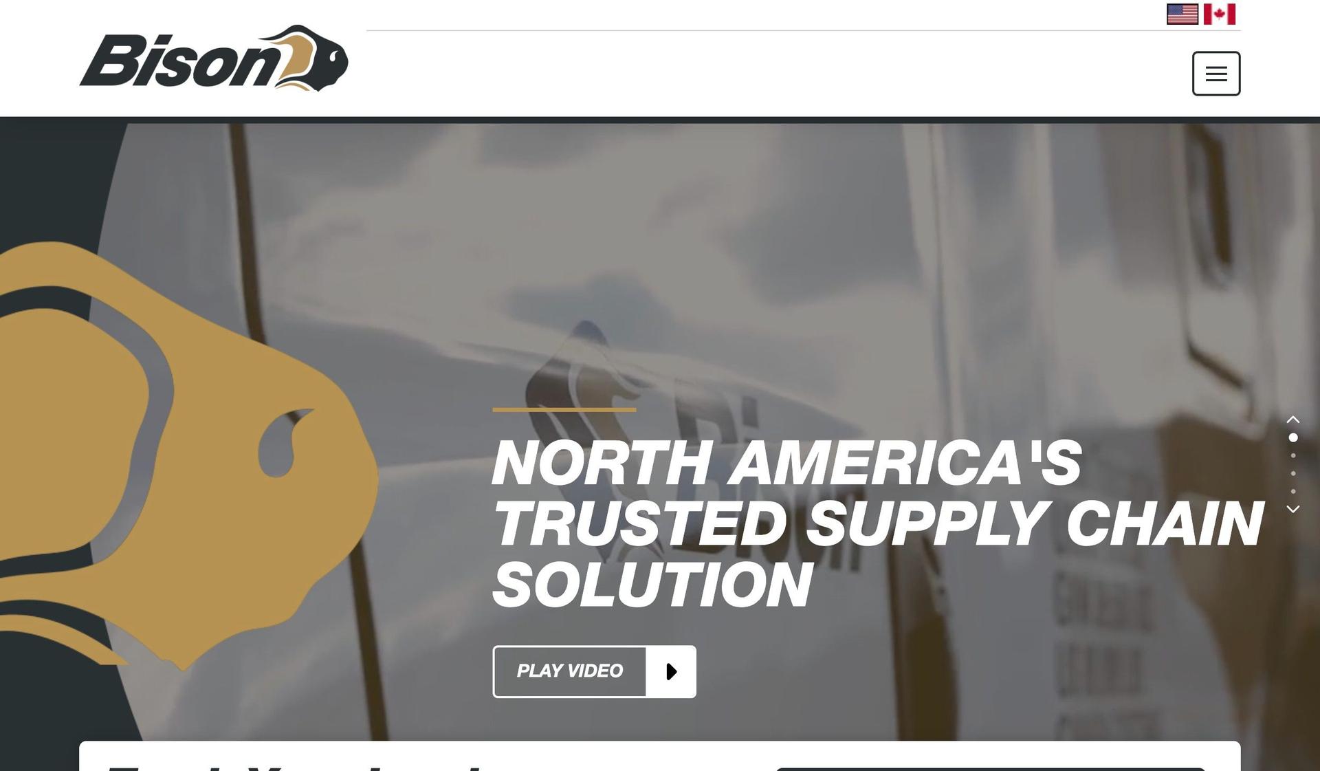 Bison Transport-logistics website designs