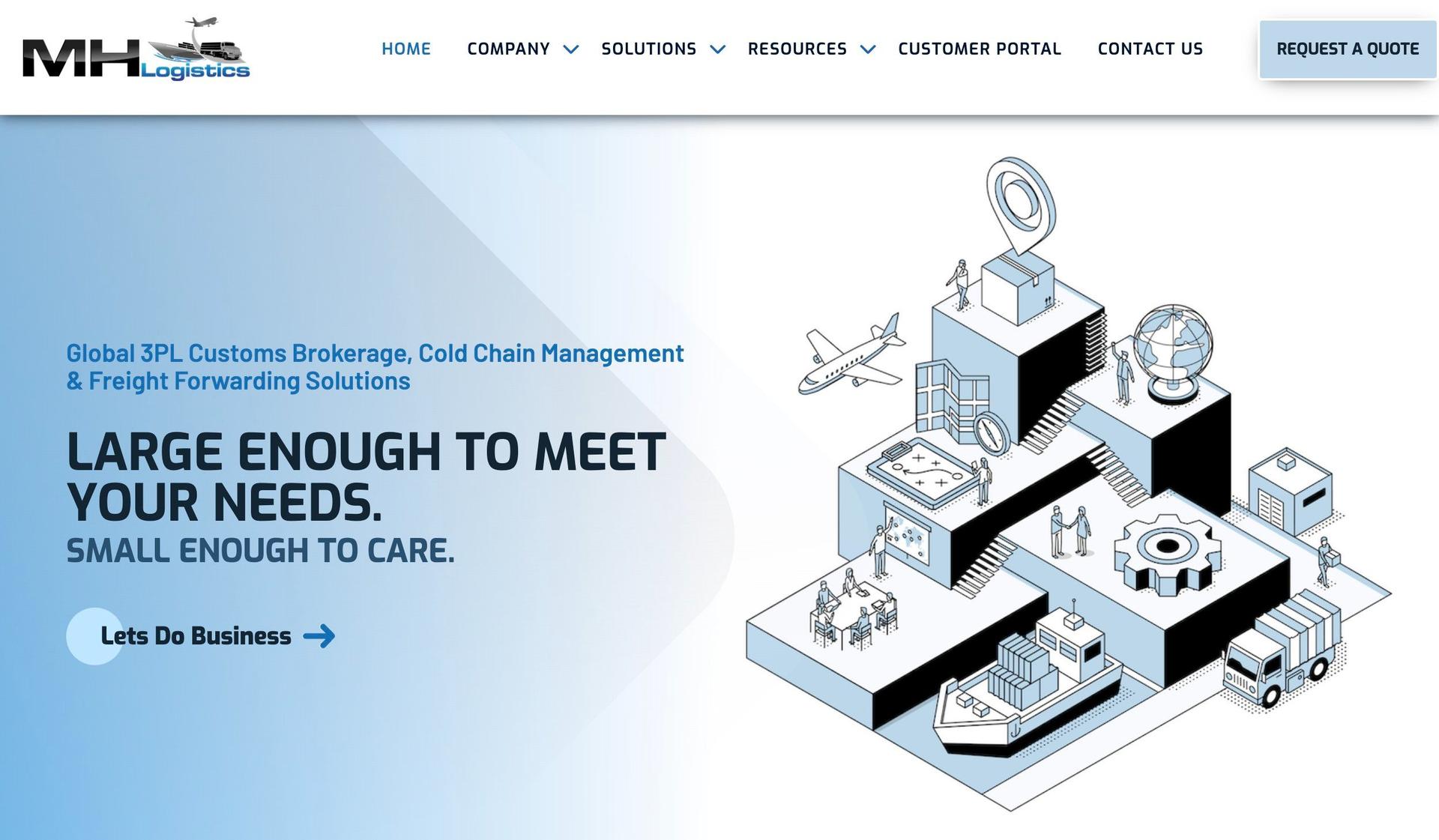 MHLS-logistics website designs