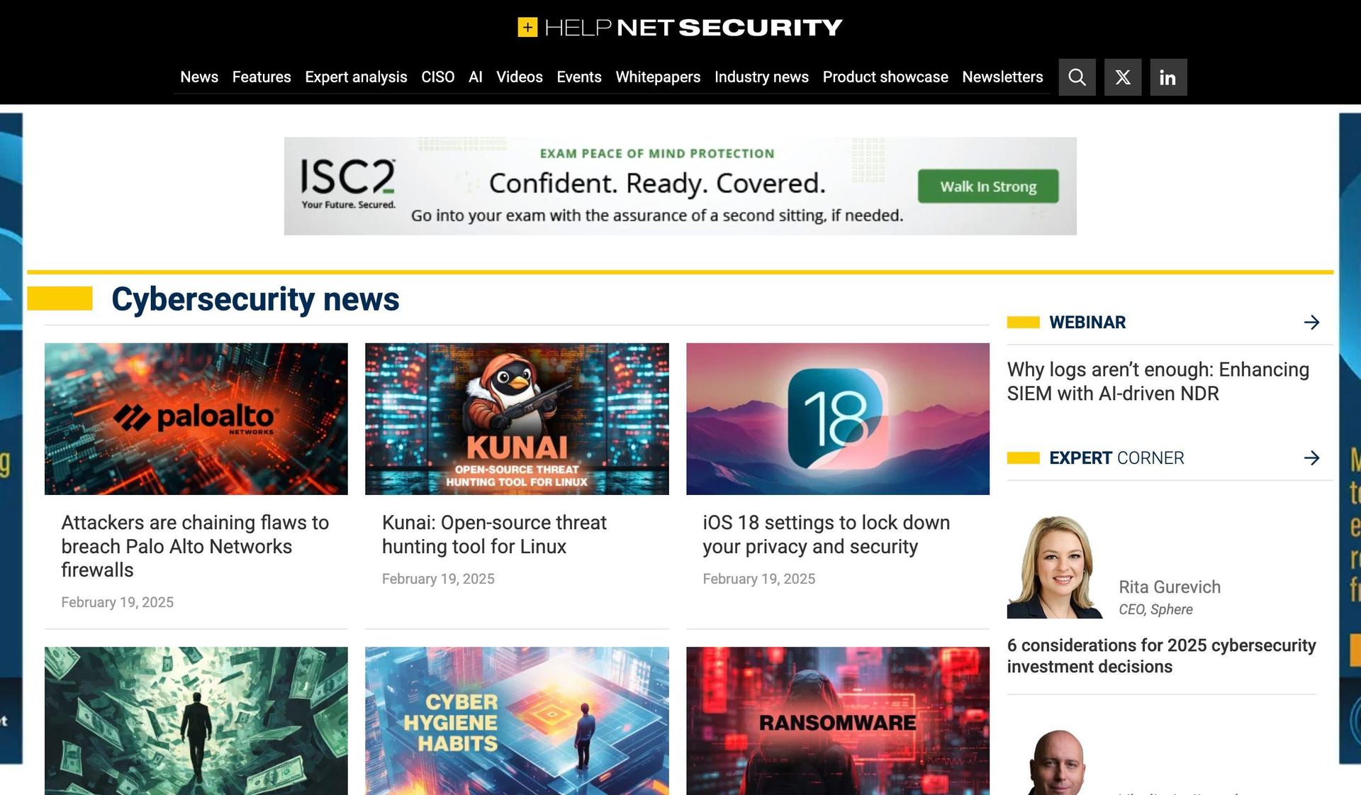 Help Net Security-cybersecurity websites