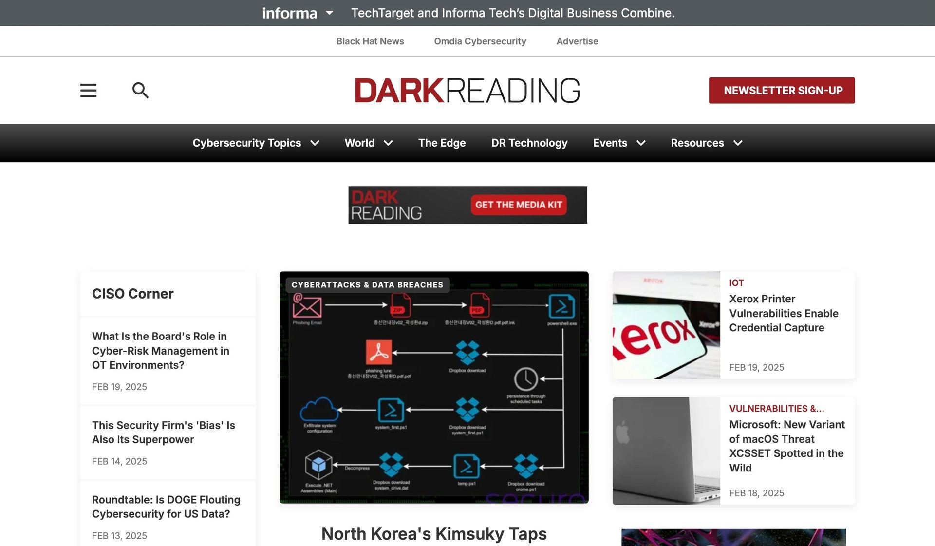 Dark Reading-cybersecurity websites