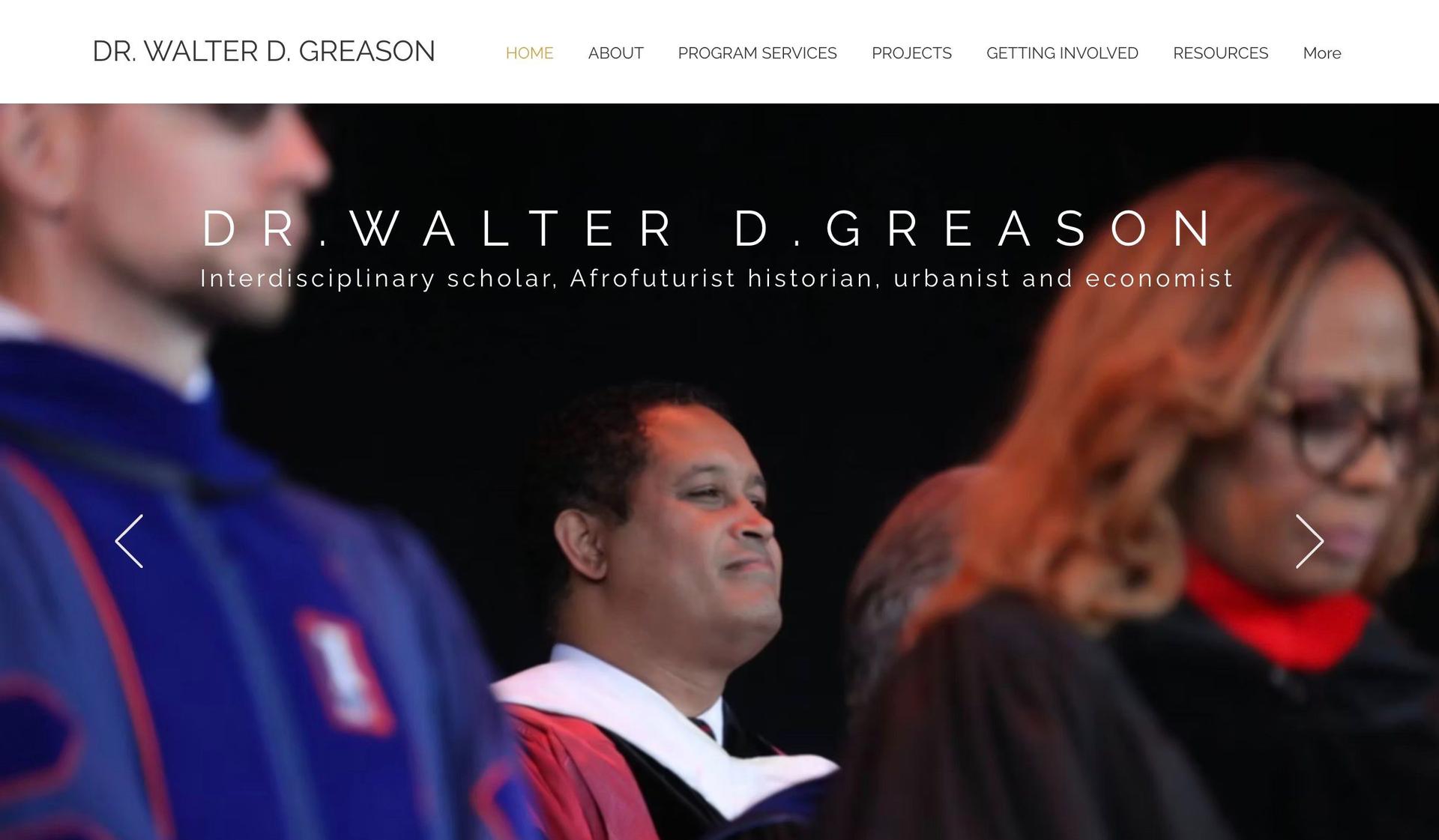 Walter D. Greason-personal academic websites