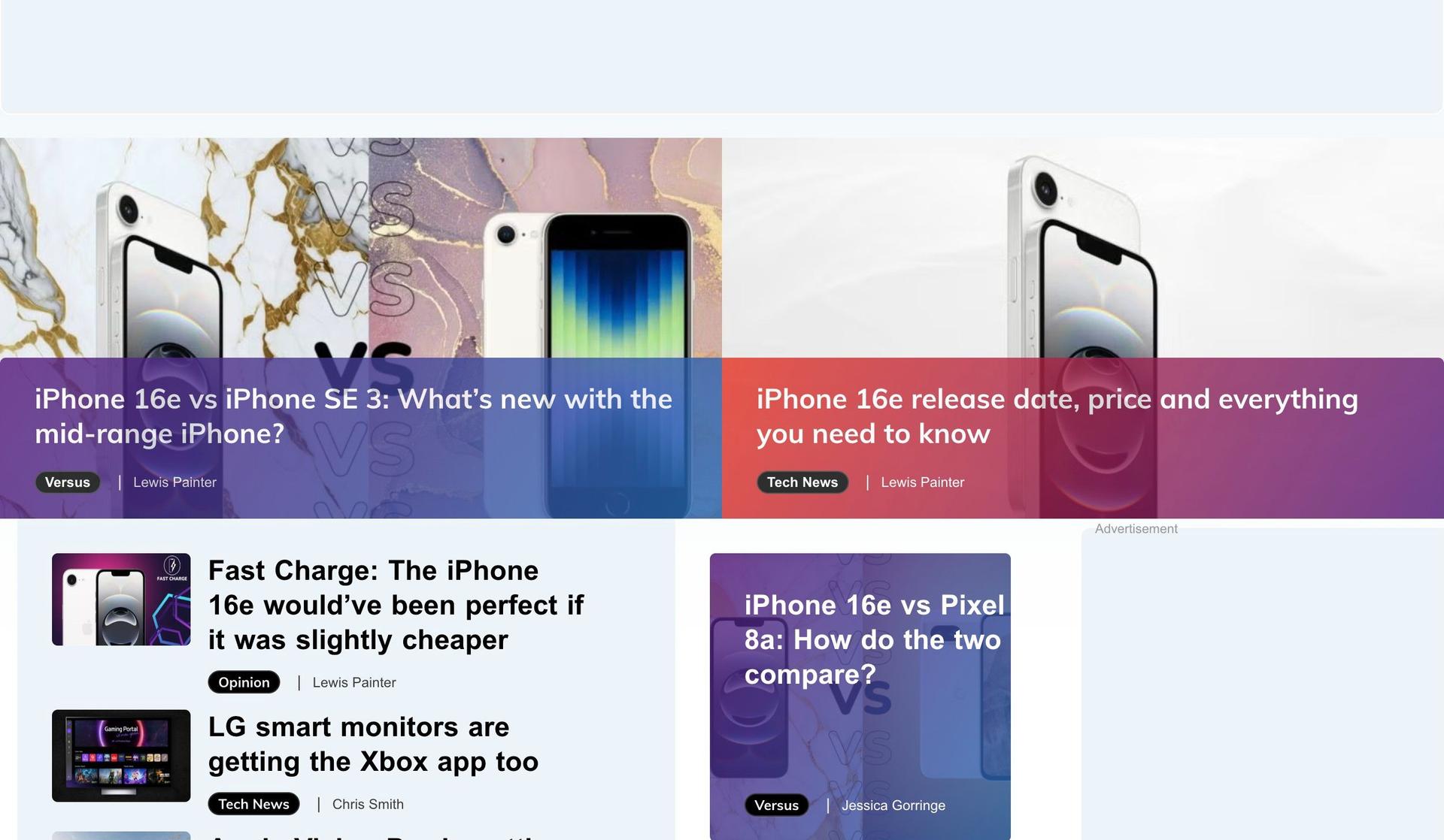 Trusted Reviews-review website design examples