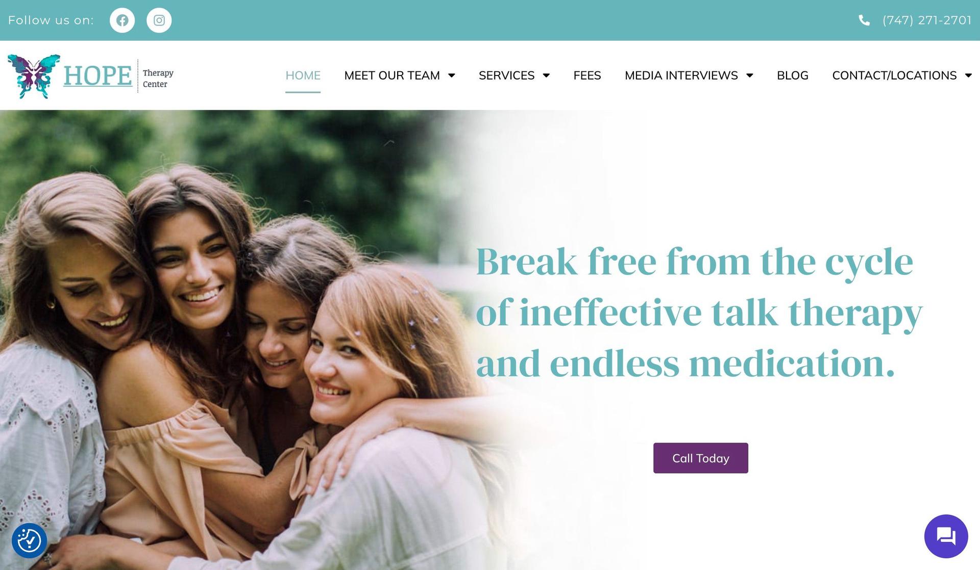 Hope Therapy Center-medical practice websites