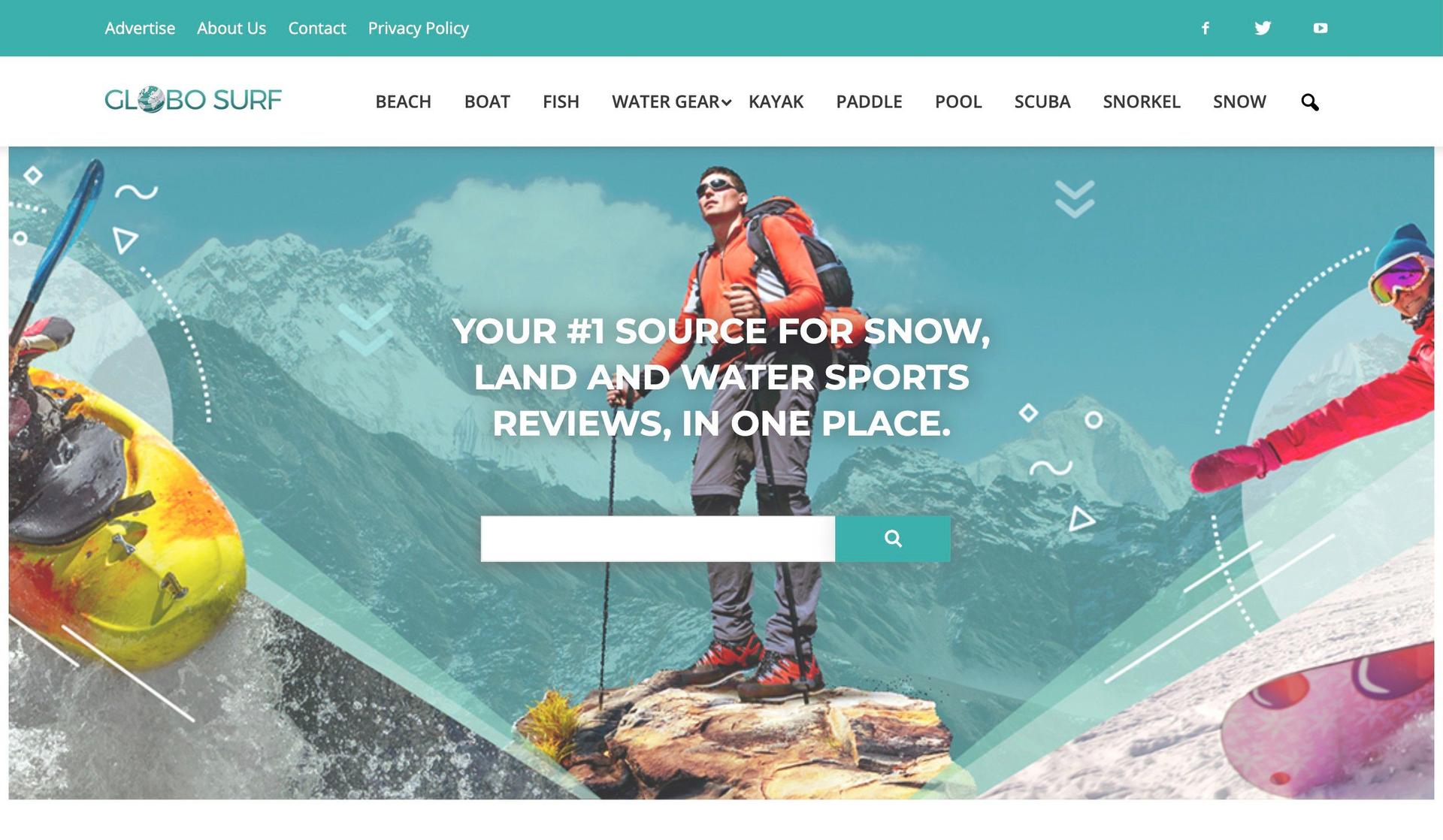 GloboSurfer-affiliate marketing website examples