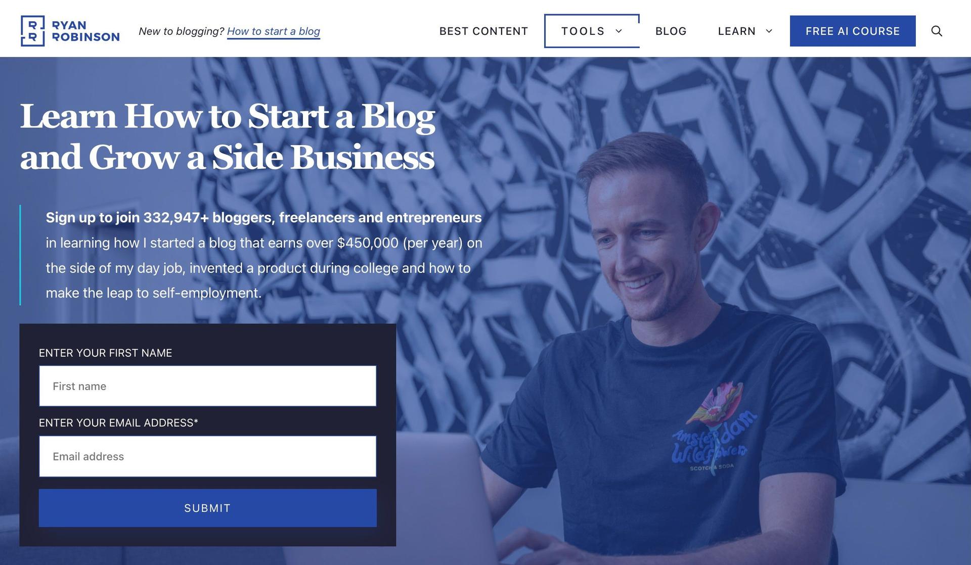 Ryrob-affiliate marketing website examples