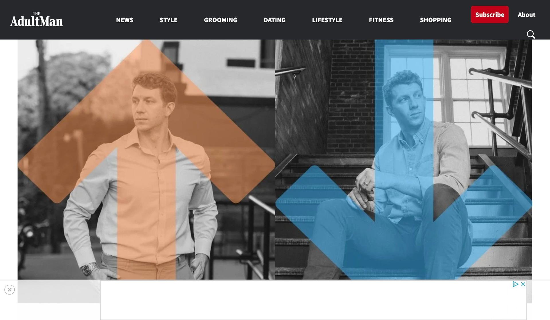 The Adult Man-affiliate marketing website examples